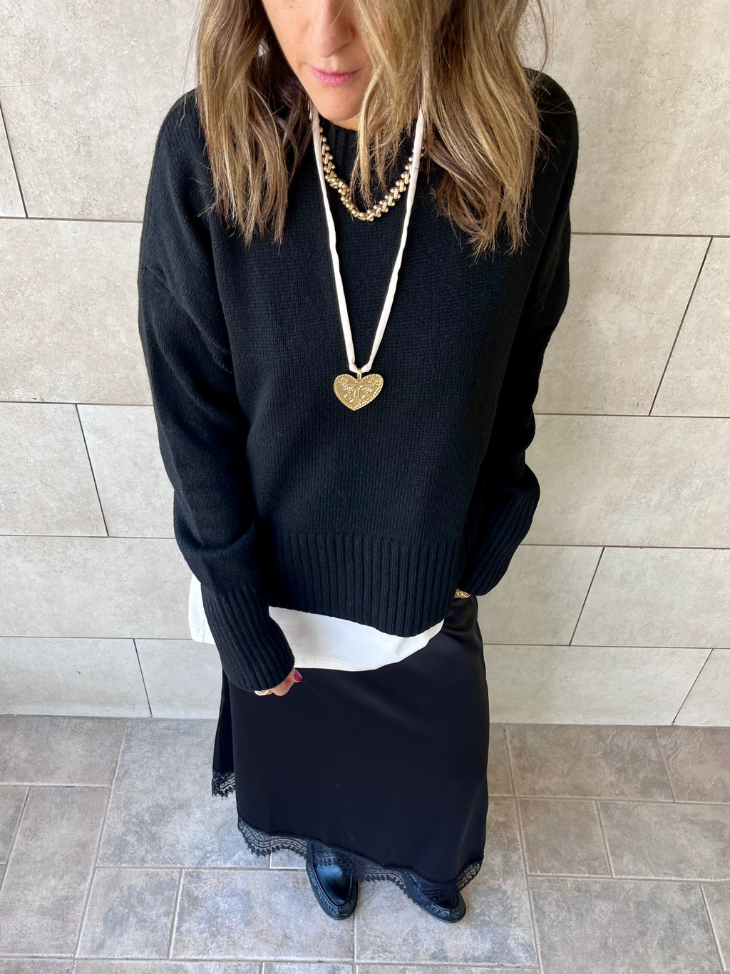 Black Soft Cozy Pullover