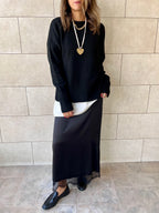 Black Soft Cozy Pullover