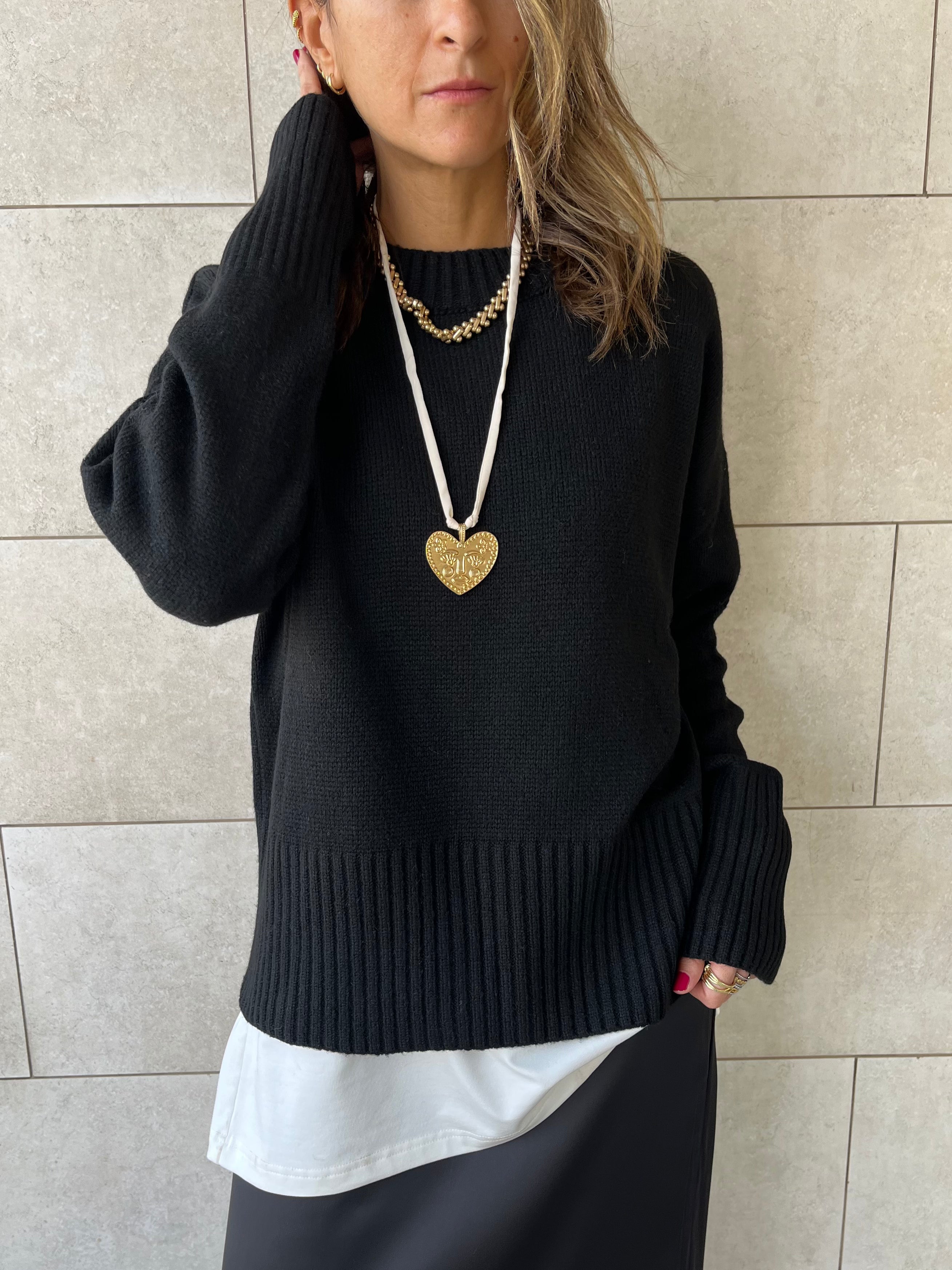 Black Soft Cozy Pullover