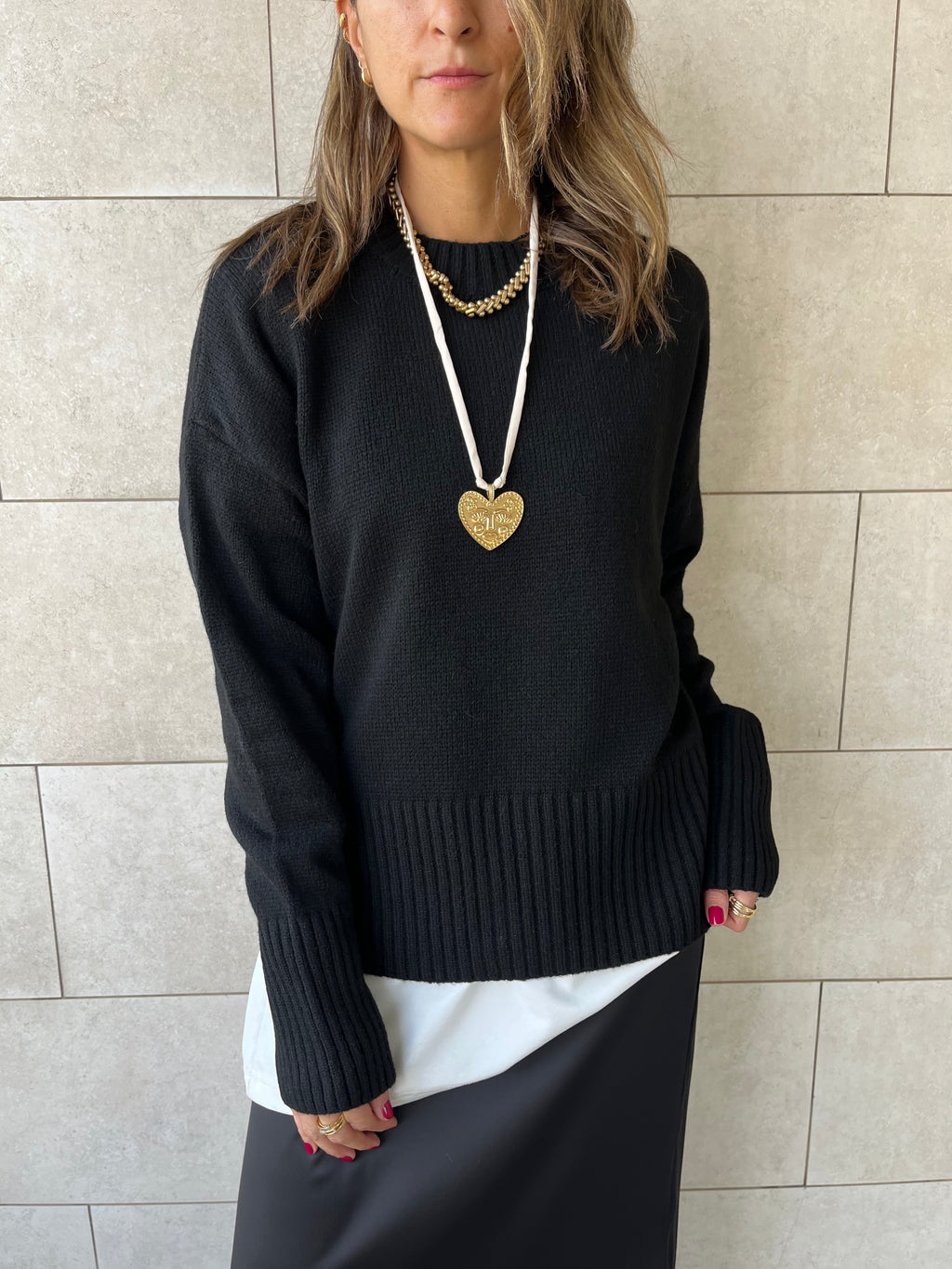 Black Soft Cozy Pullover