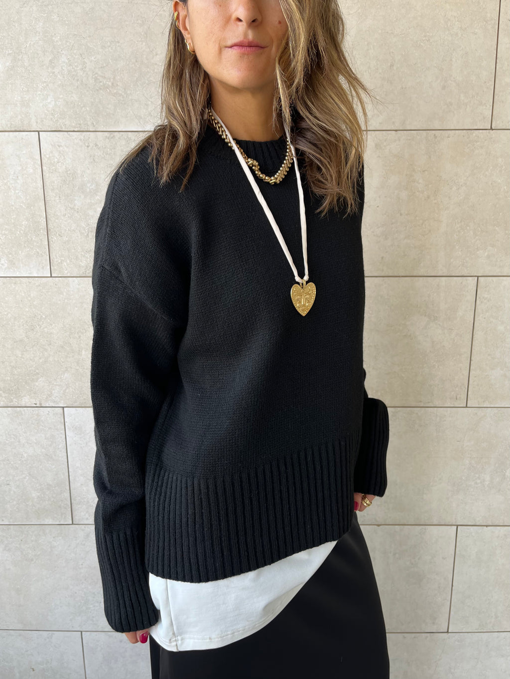 Black Soft Cozy Pullover