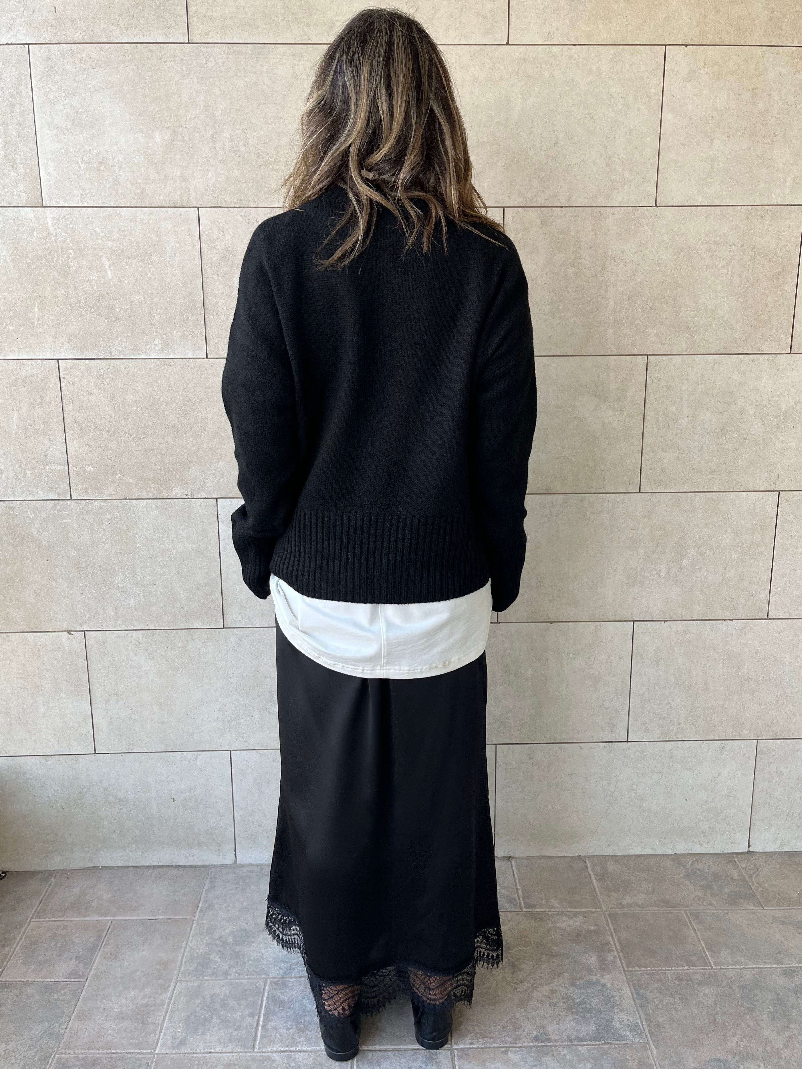 Black Soft Cozy Pullover