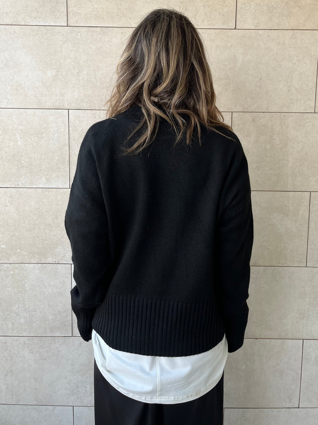 Black Soft Cozy Pullover