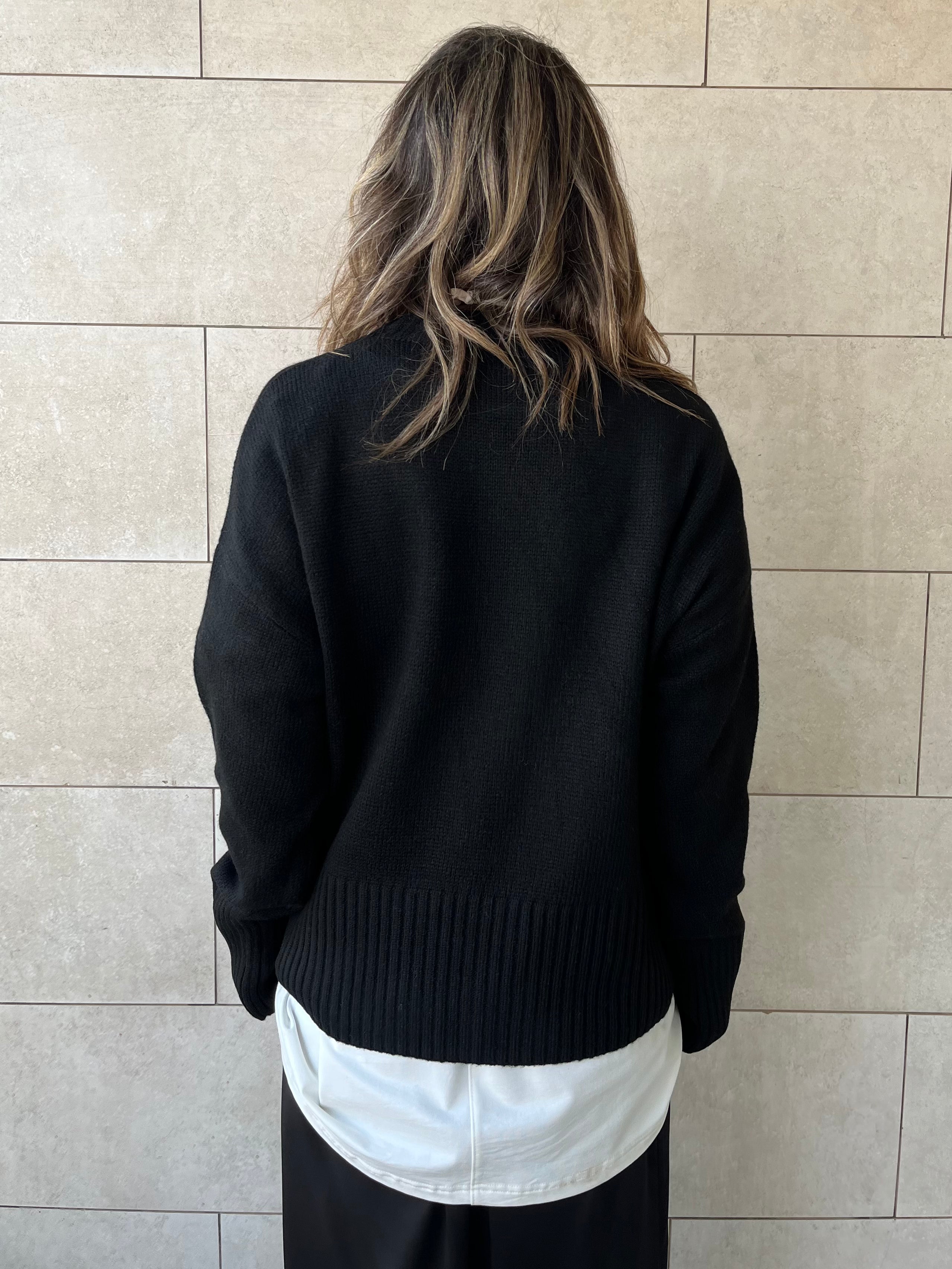 Black Soft Cozy Pullover