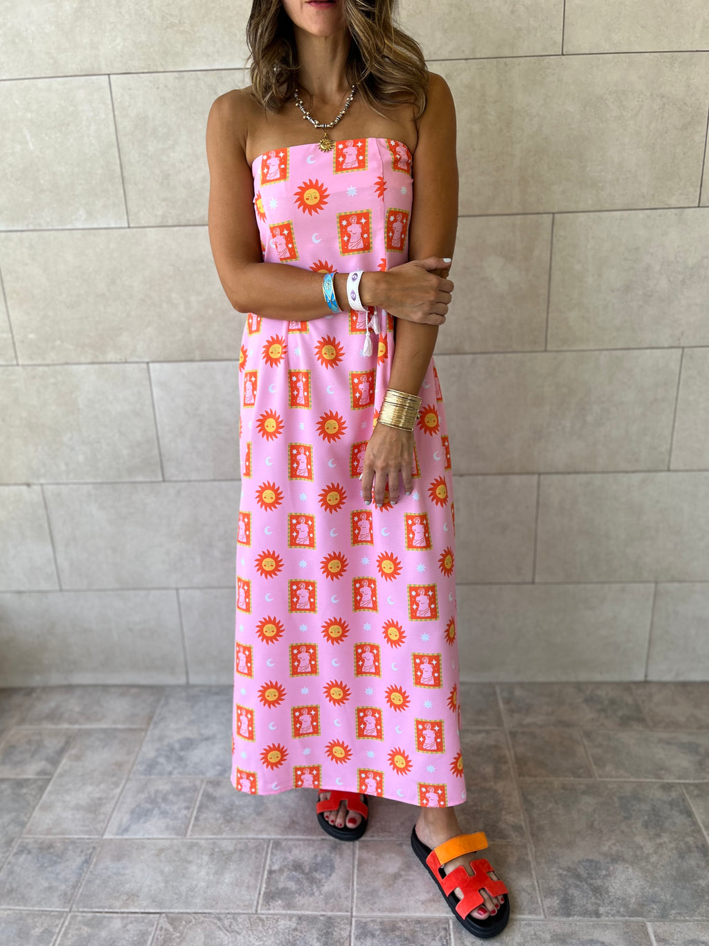 Sunset Off Shoulder Dress