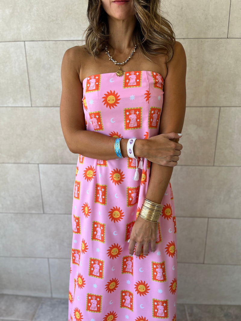 PREORDER Sunset Off Shoulder Dress