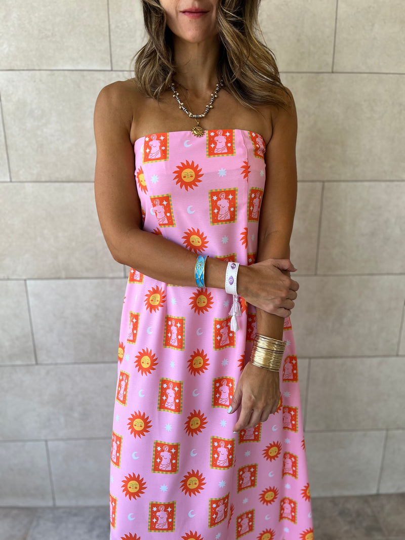 PREORDER Sunset Off Shoulder Dress