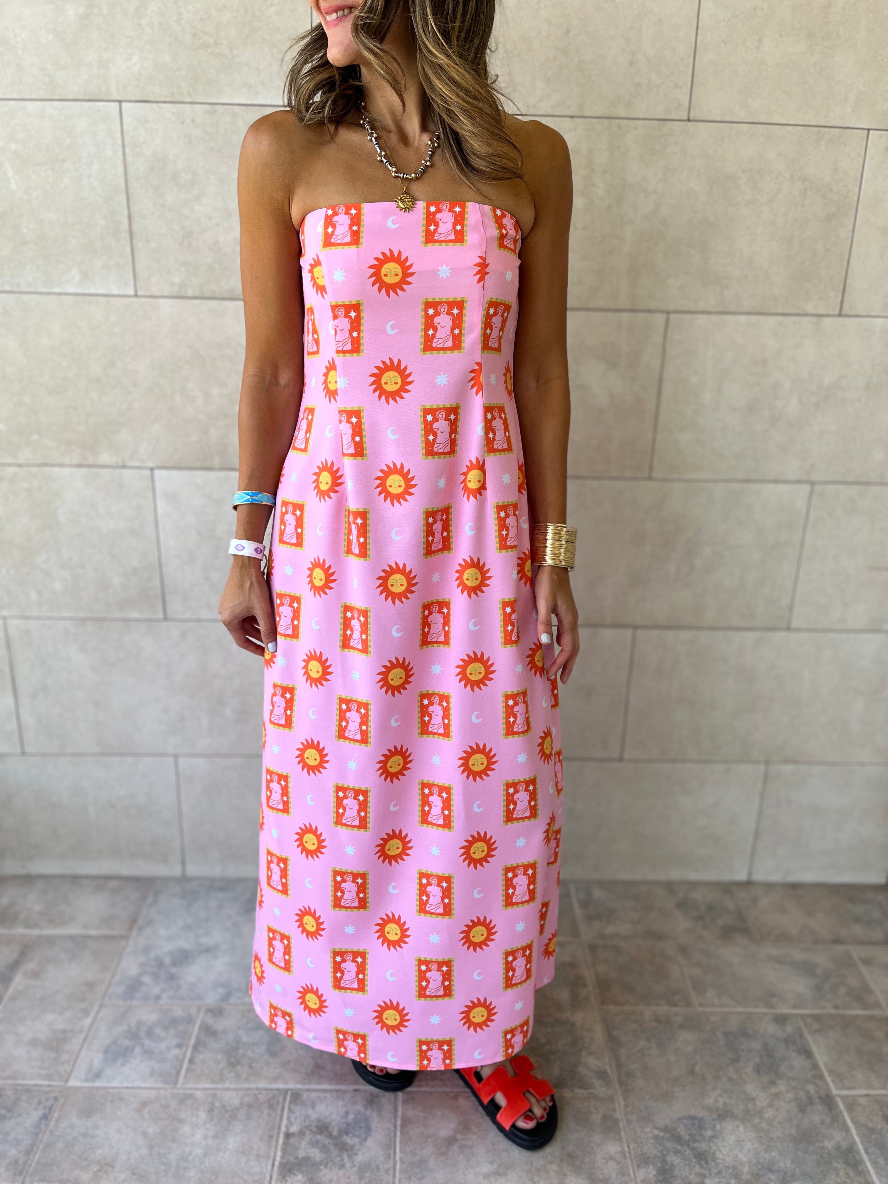 Sunset Off Shoulder Dress