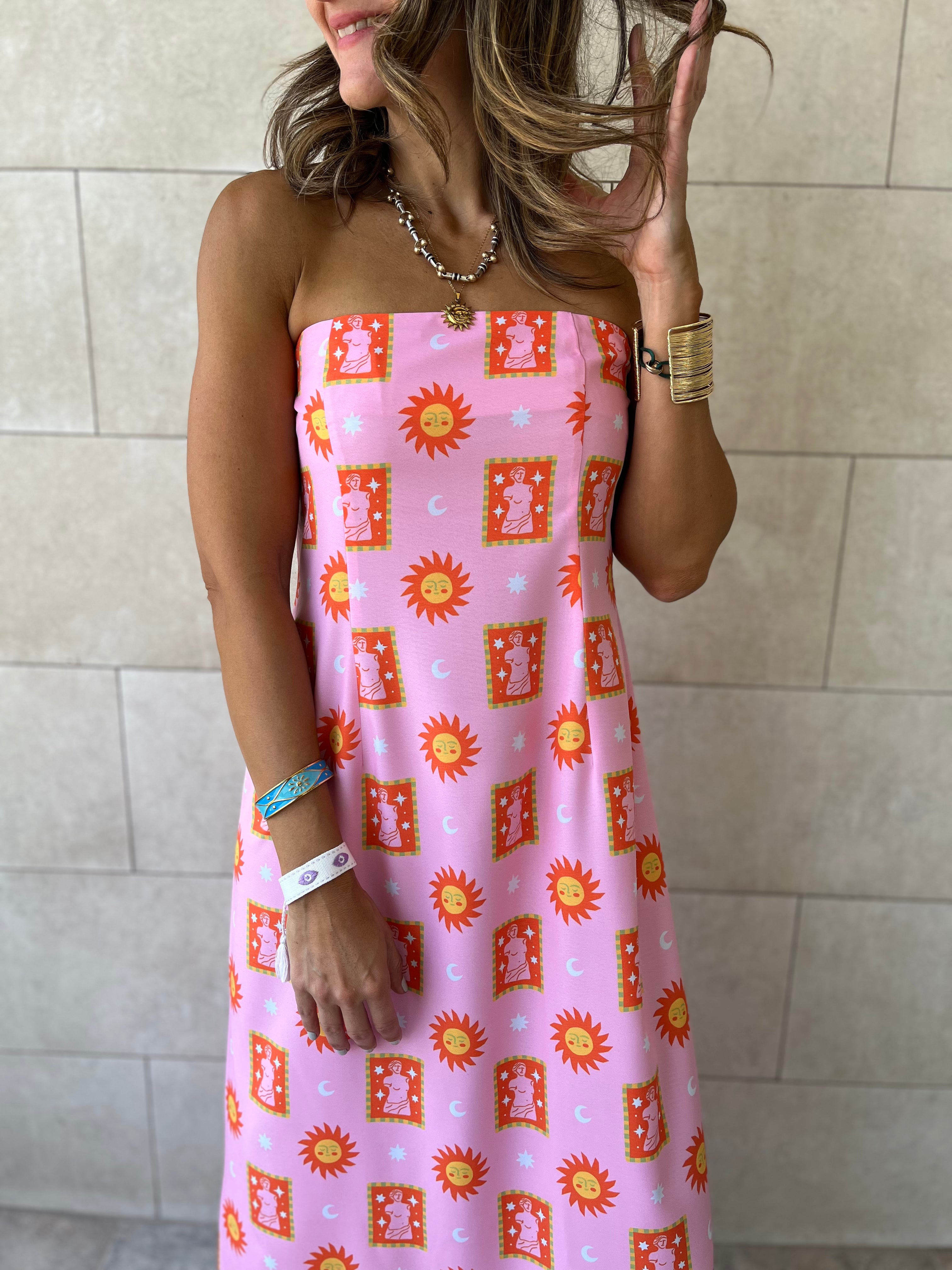 Sunset Off Shoulder Dress