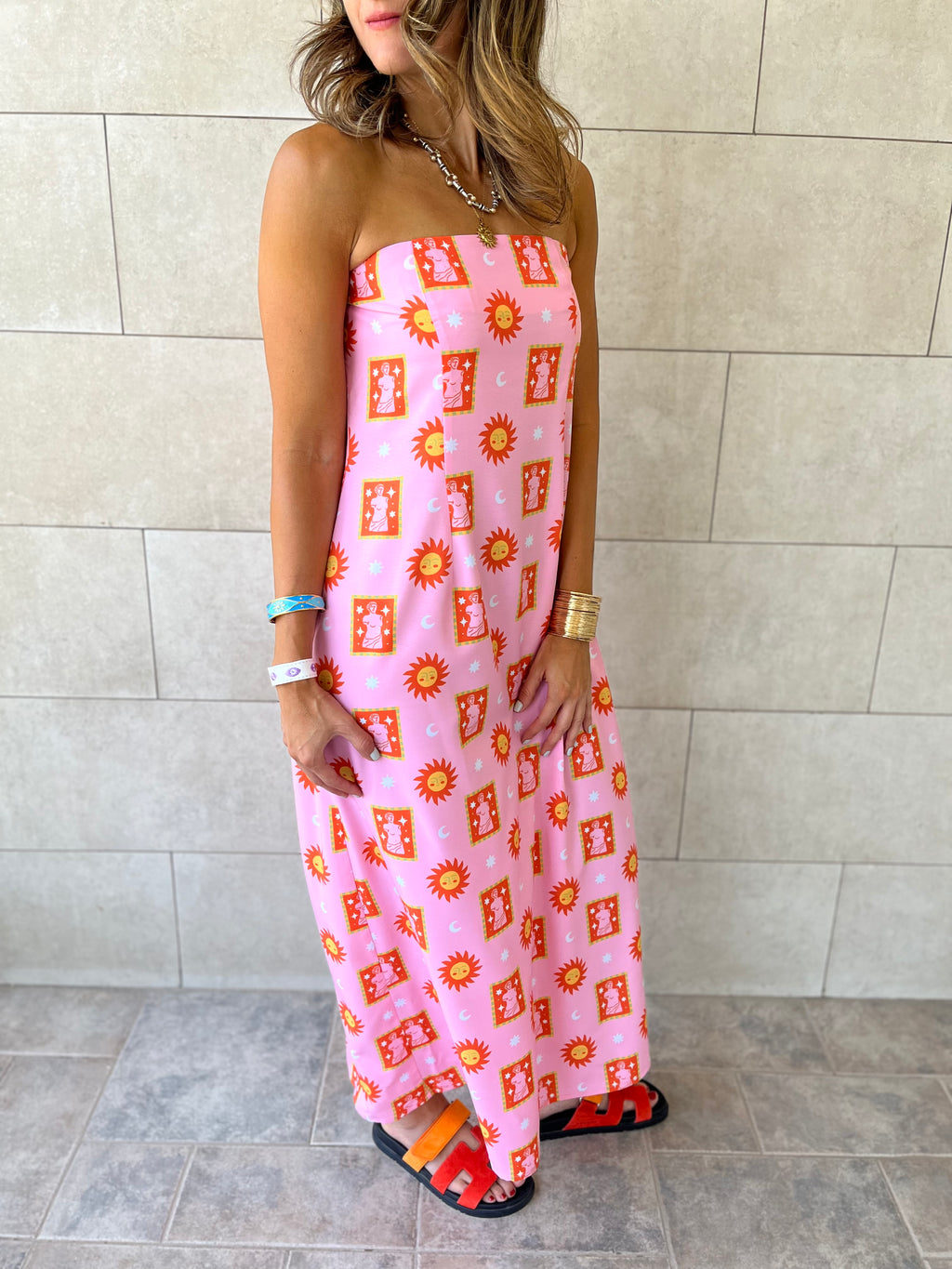 Sunset Off Shoulder Dress