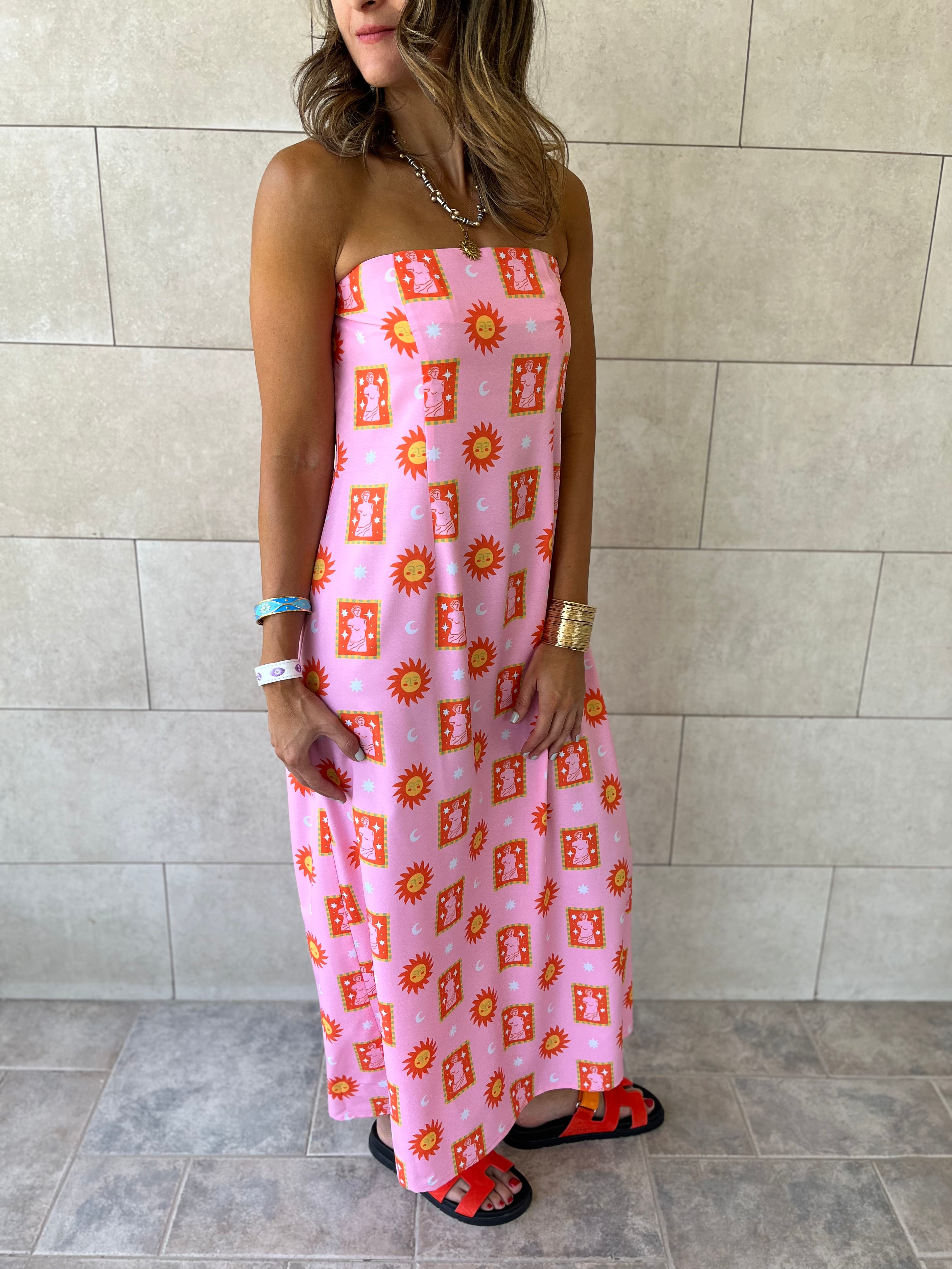 Sunset Off Shoulder Dress