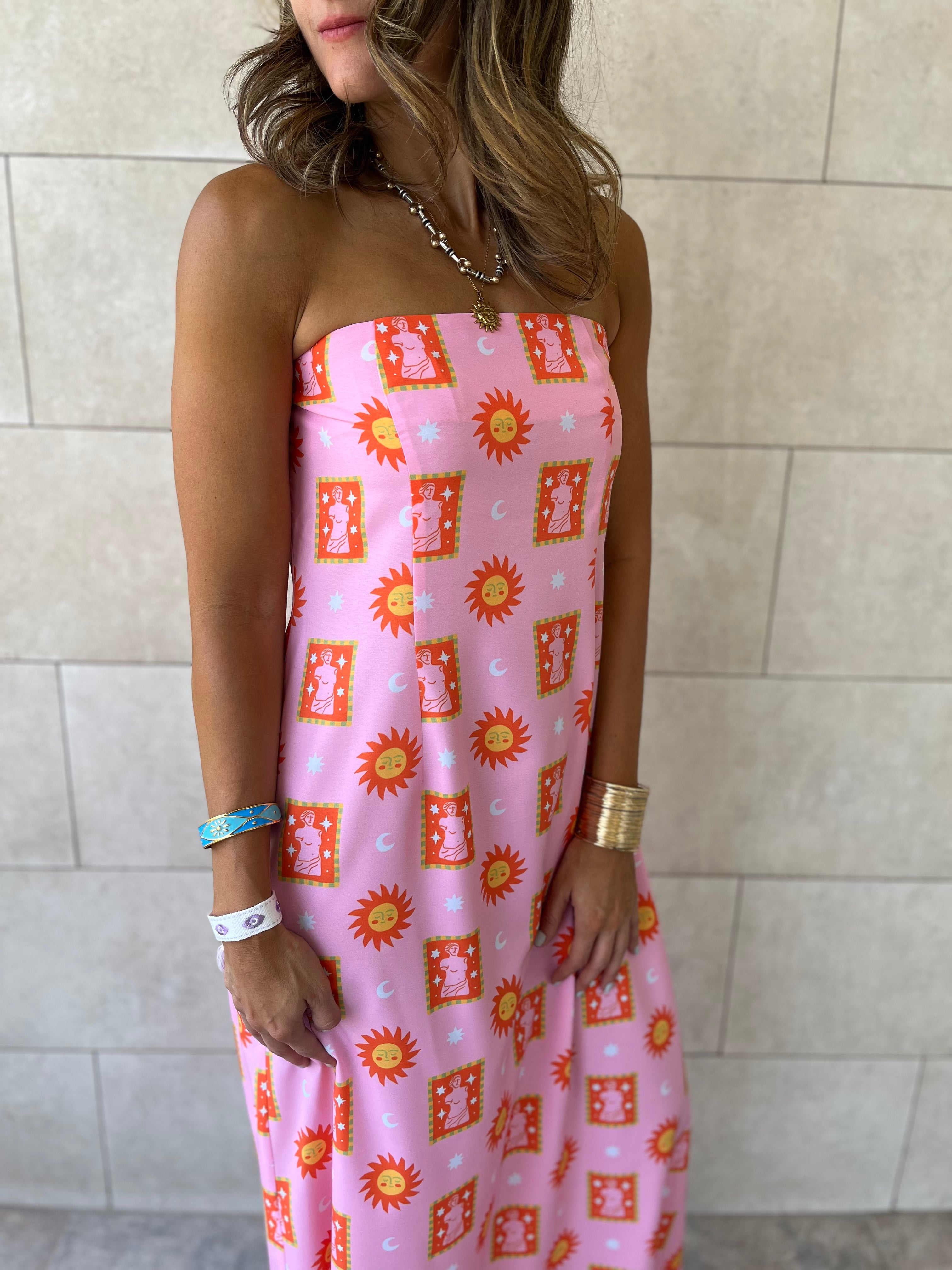 Sunset Off Shoulder Dress