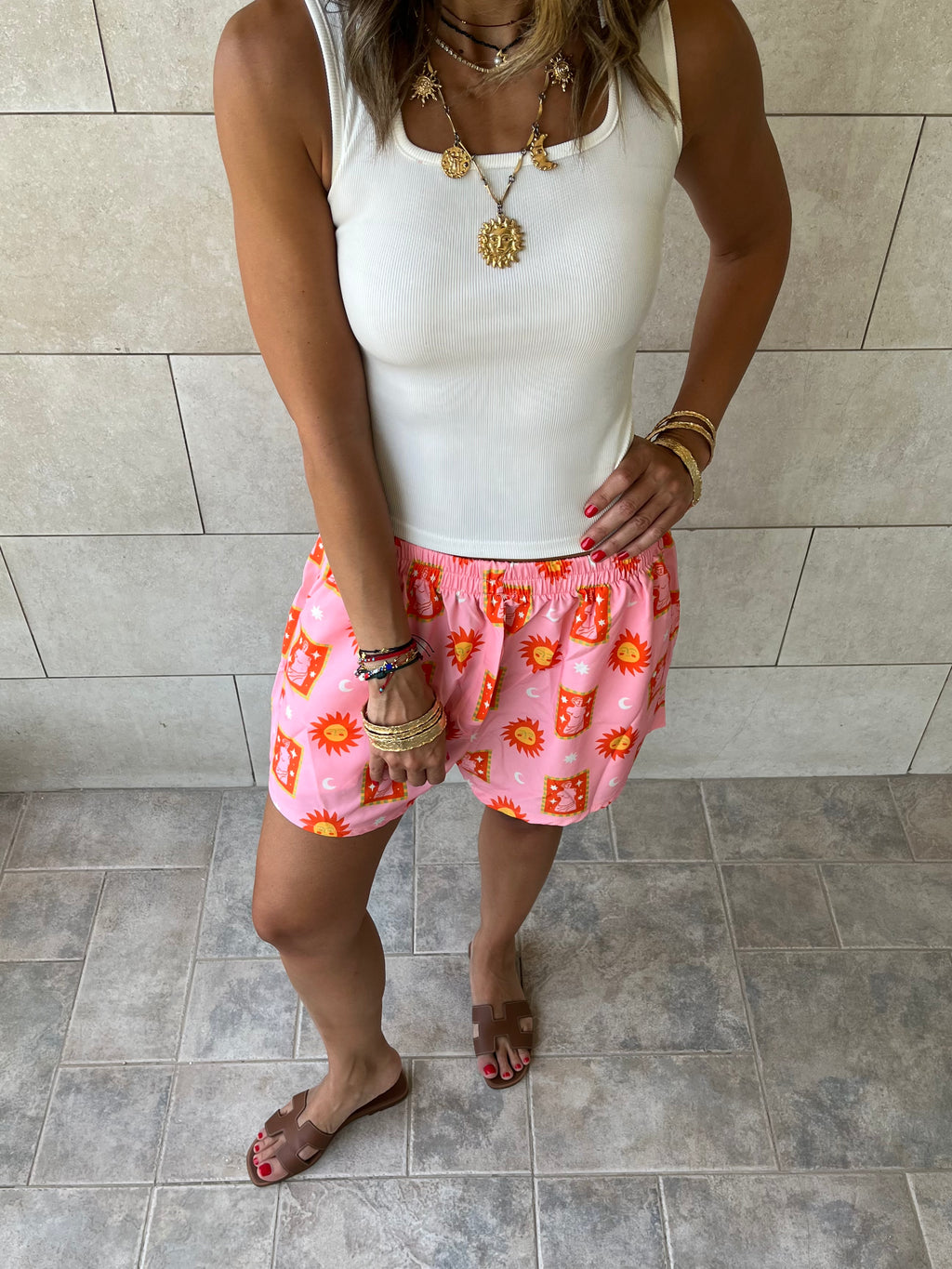 Sunset Printed Shorts