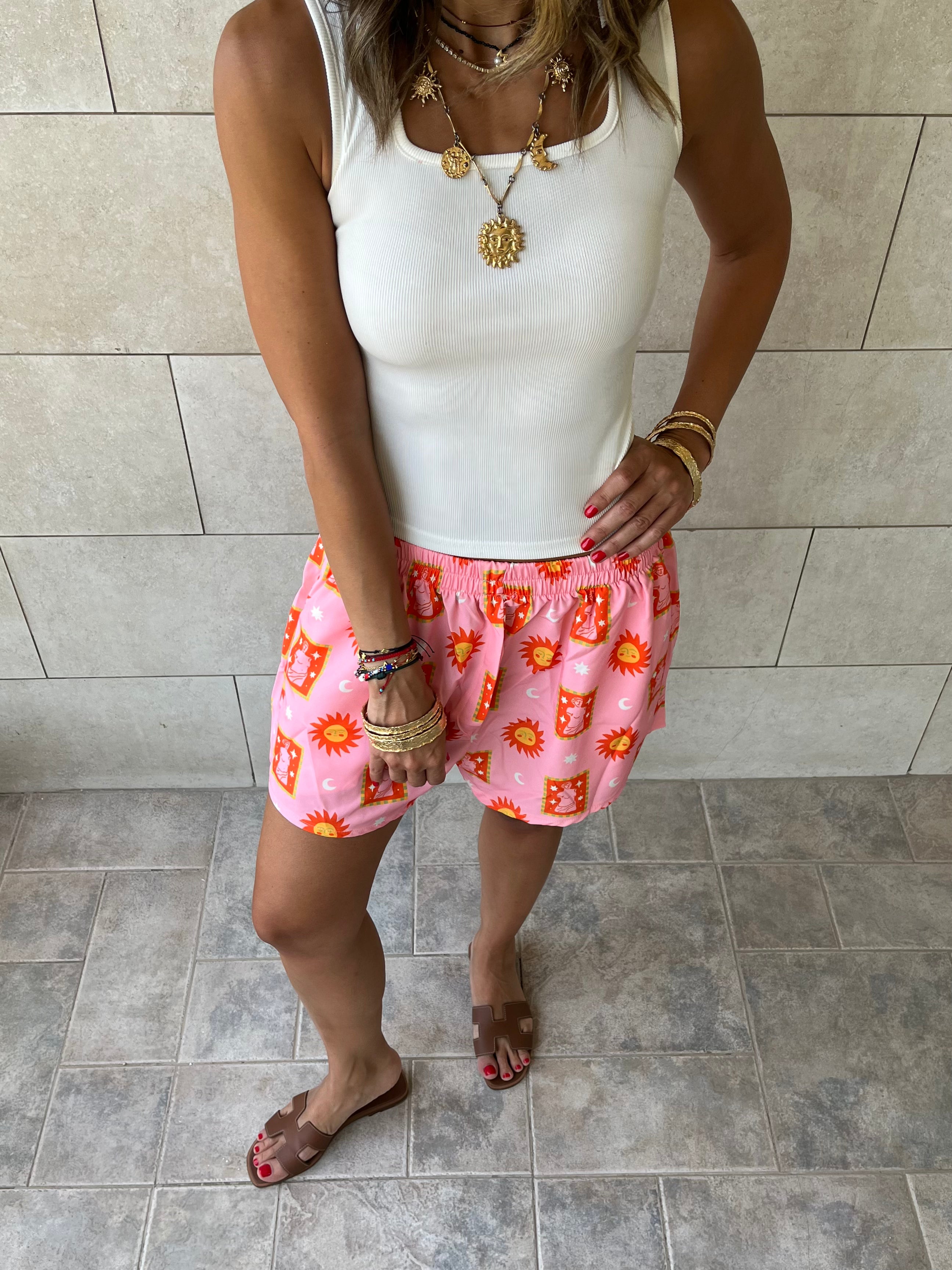 Sunset Printed Shorts