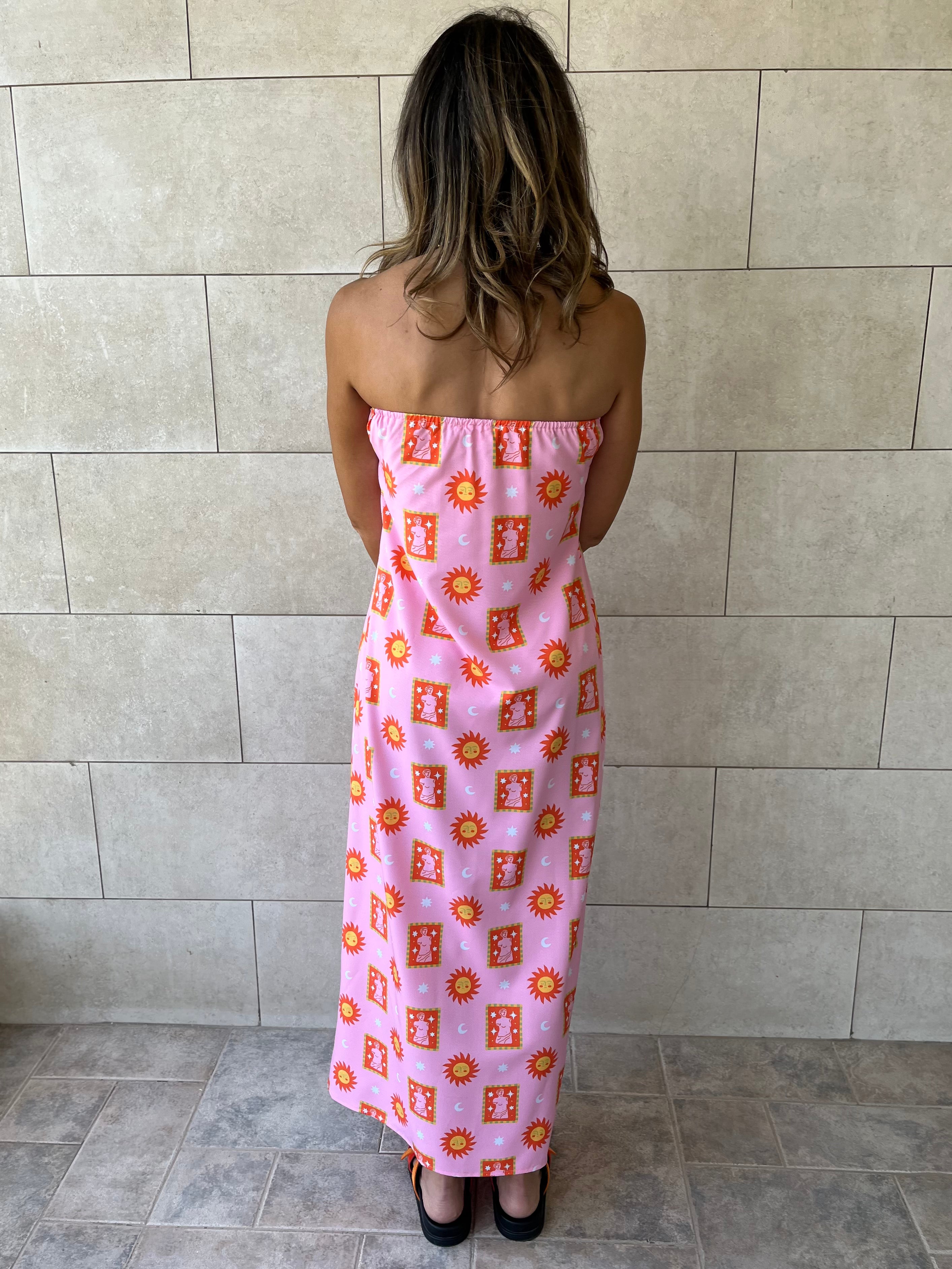Sunset Off Shoulder Dress