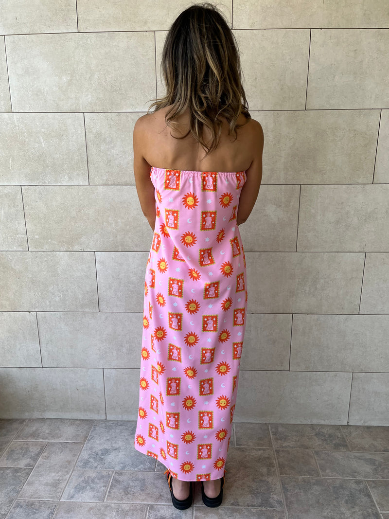 PREORDER Sunset Off Shoulder Dress