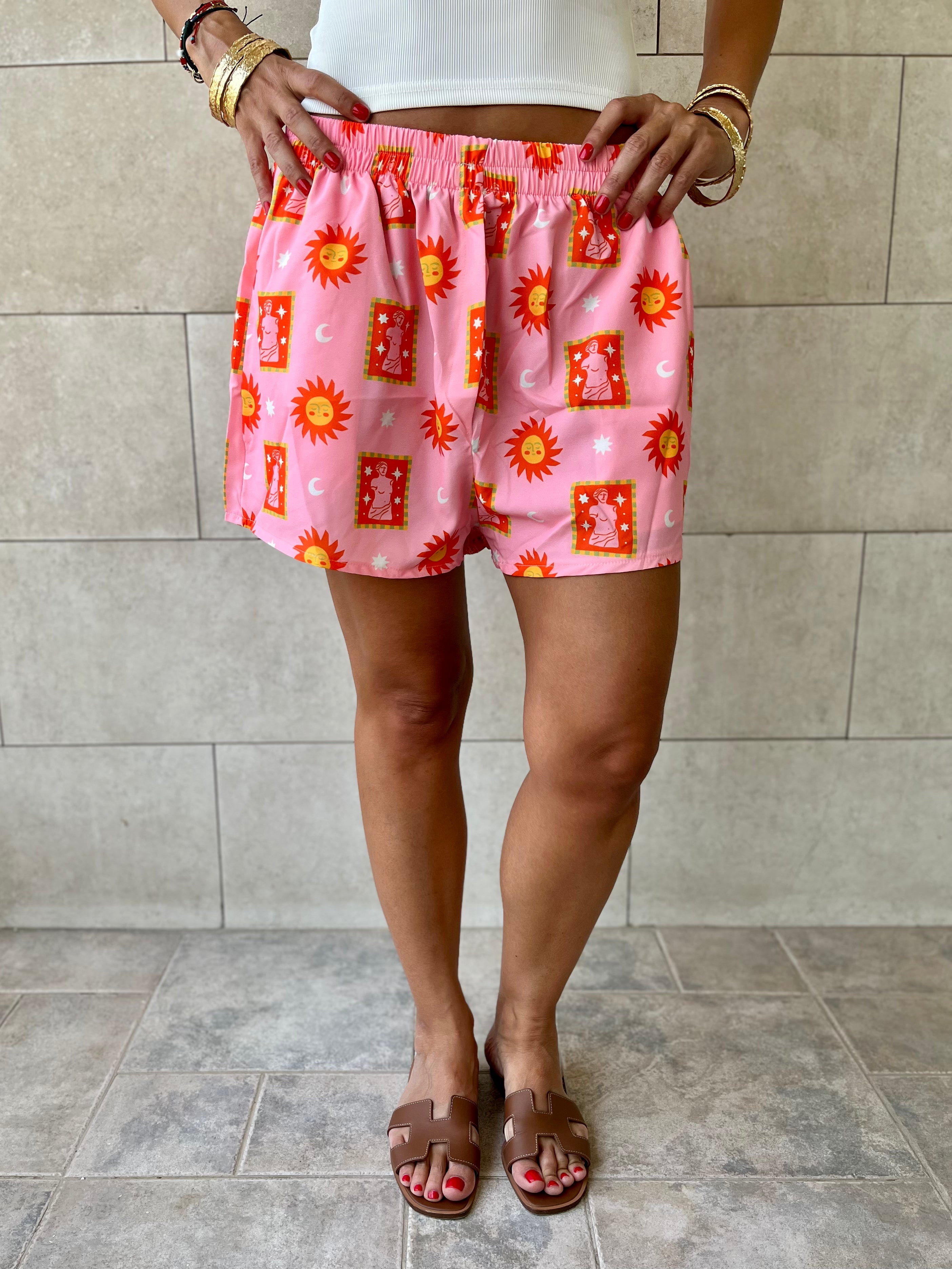 Sunset Printed Shorts