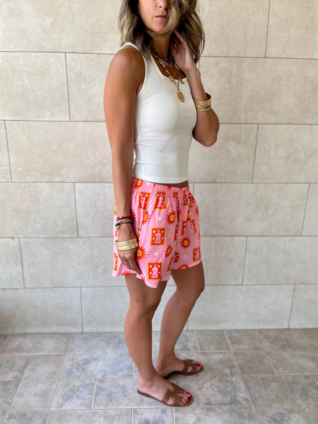 Sunset Printed Shorts