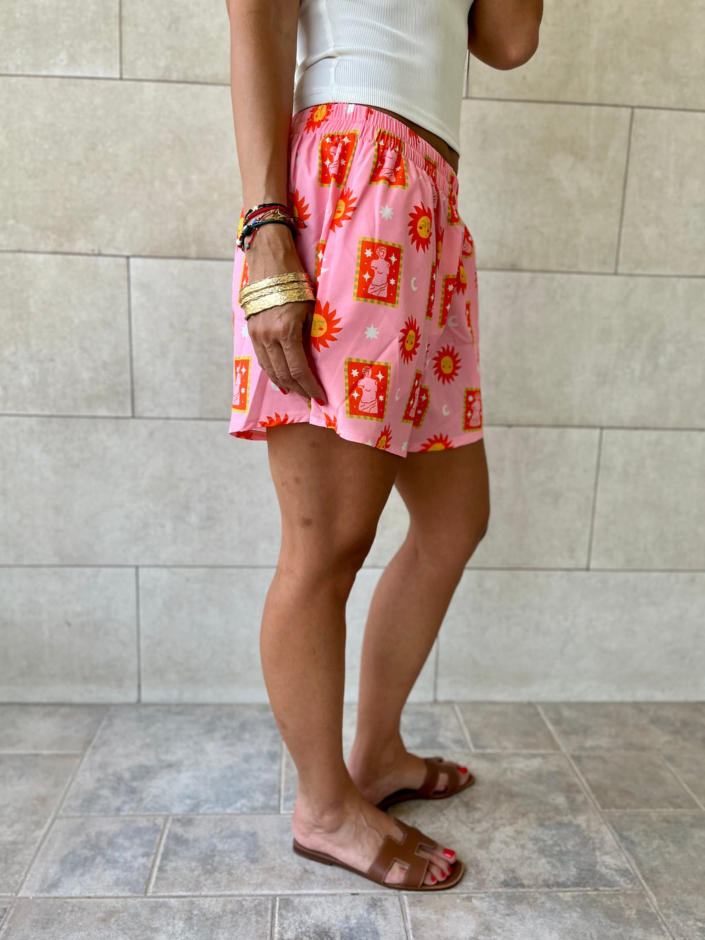 Sunset Printed Shorts