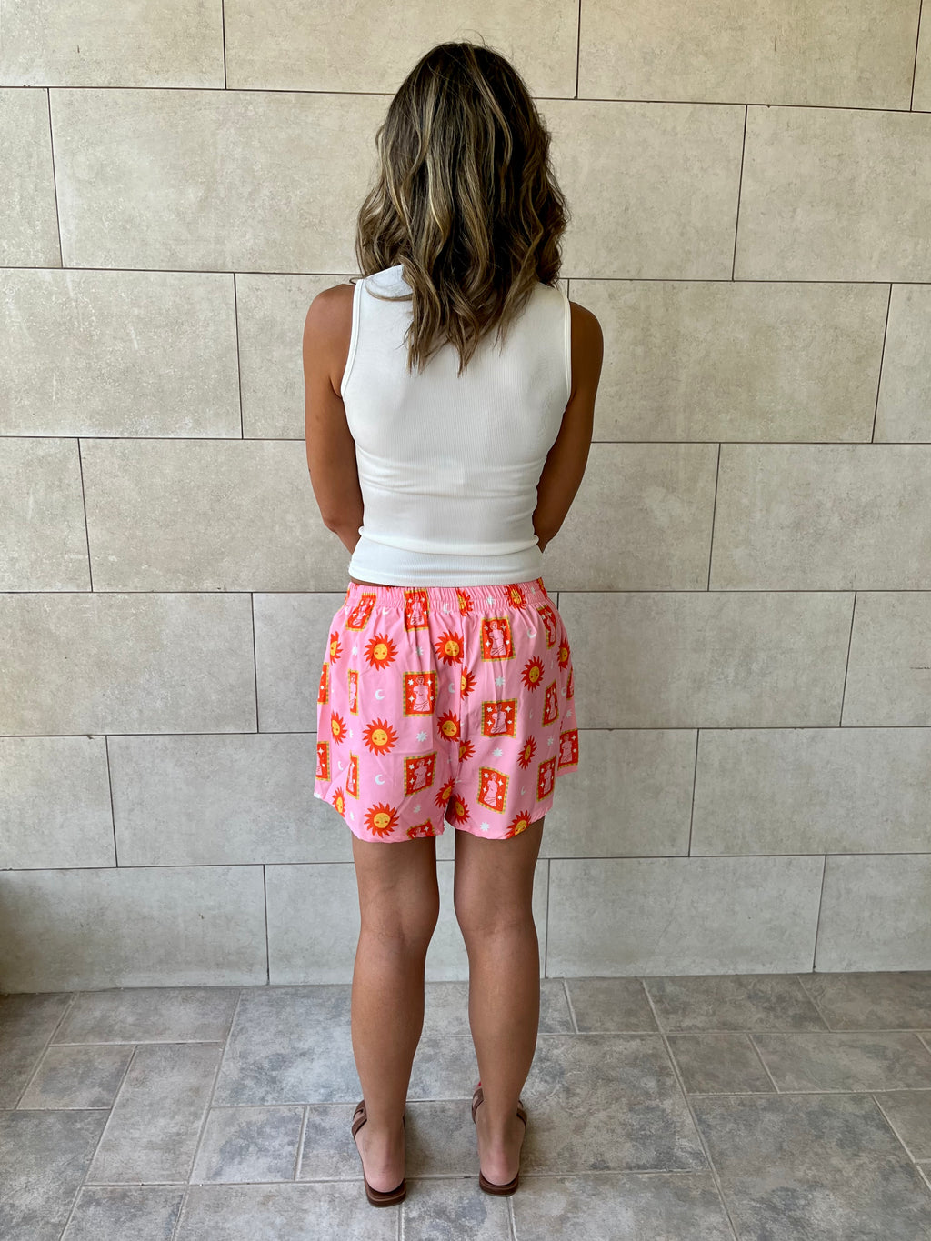 Sunset Printed Shorts