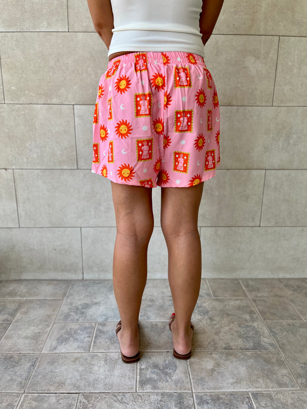 Sunset Printed Shorts
