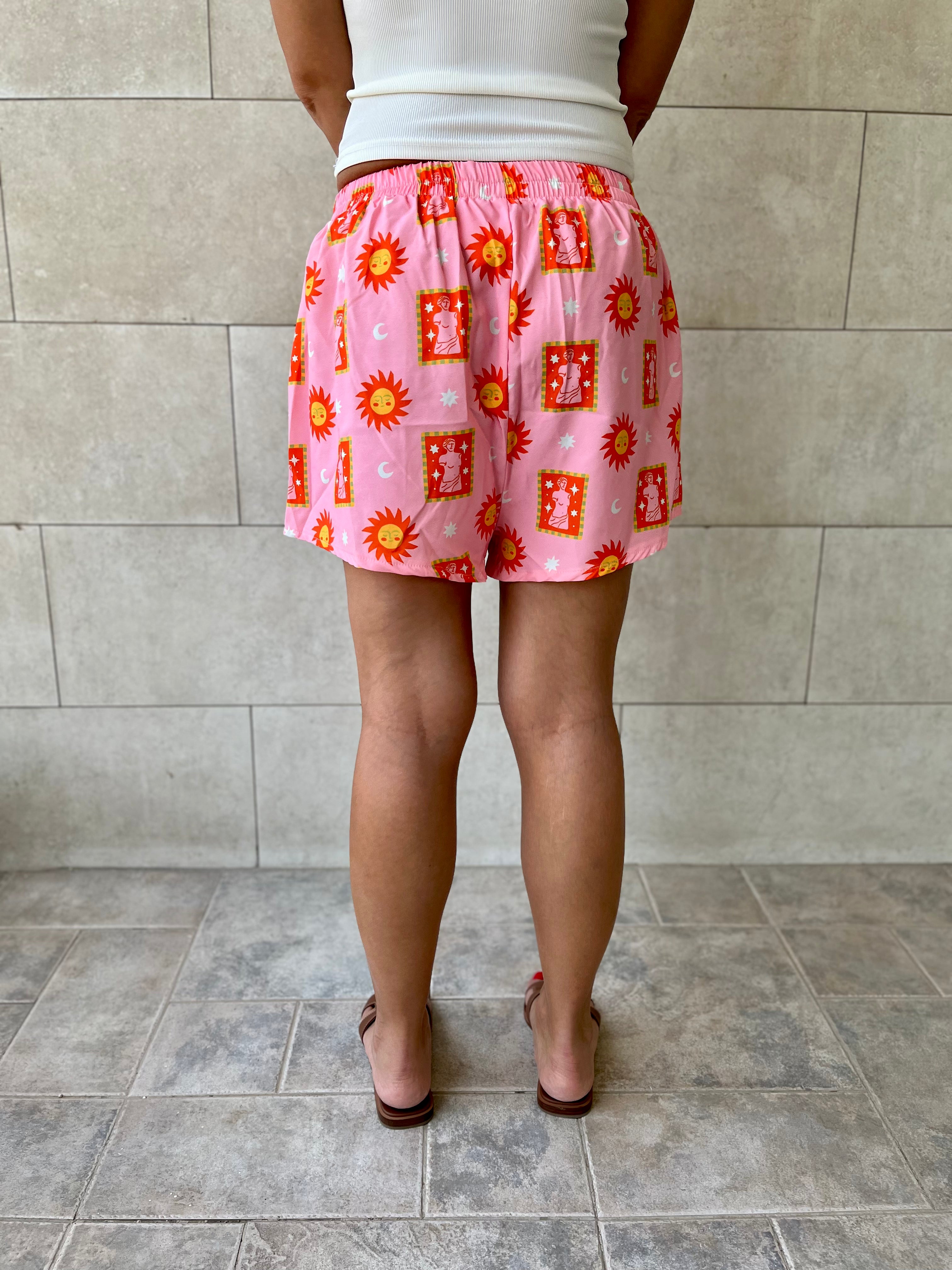 Sunset Printed Shorts