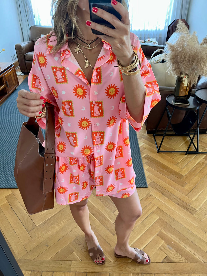Sunset Printed Shorts