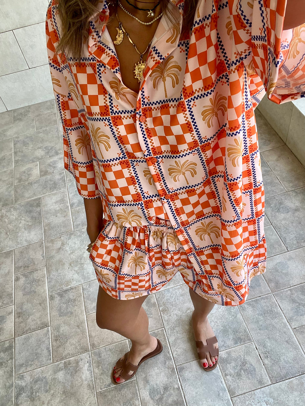 Checkered Short Sleeve Shirt