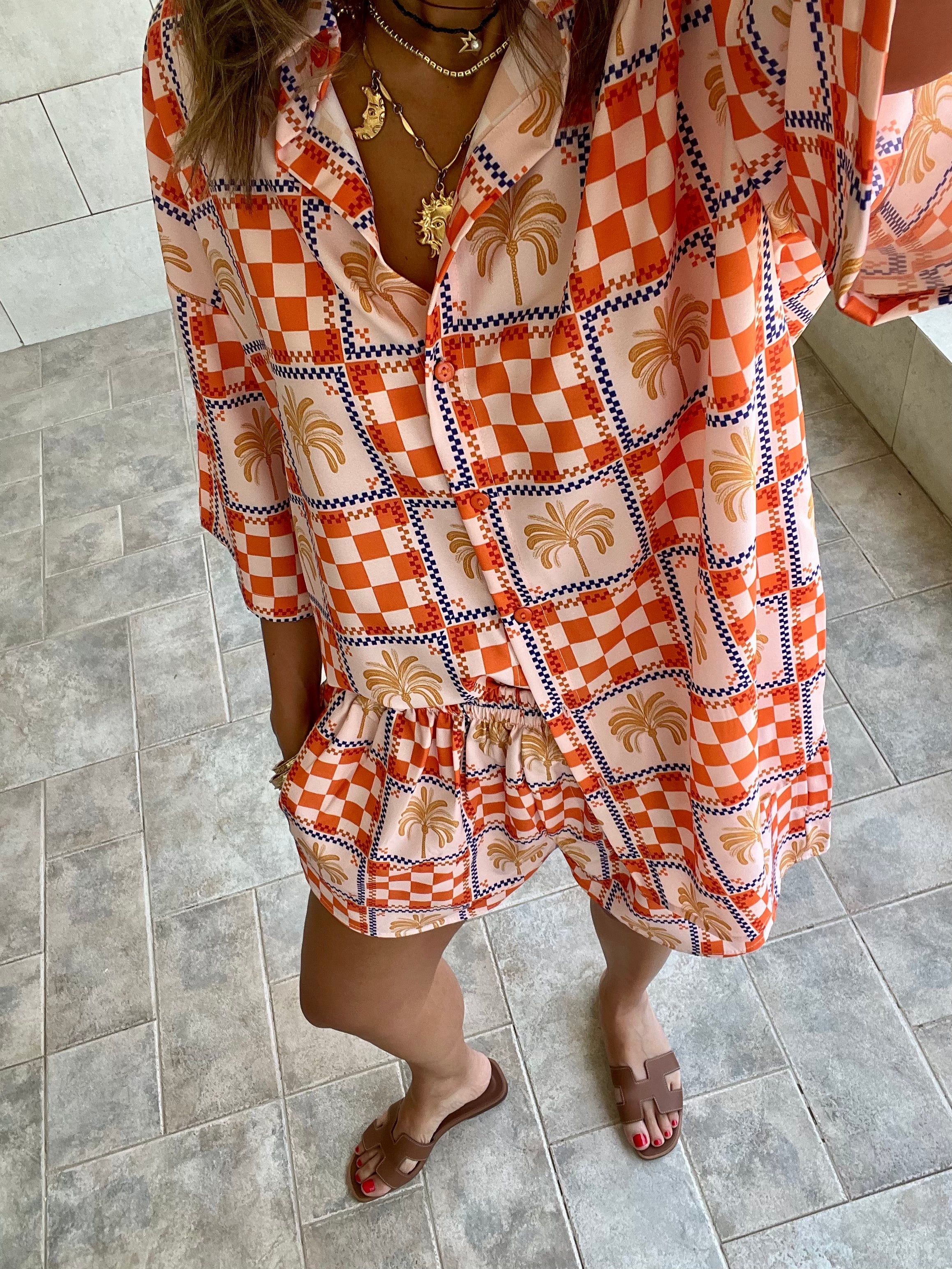 Checkered Short Sleeve Shirt