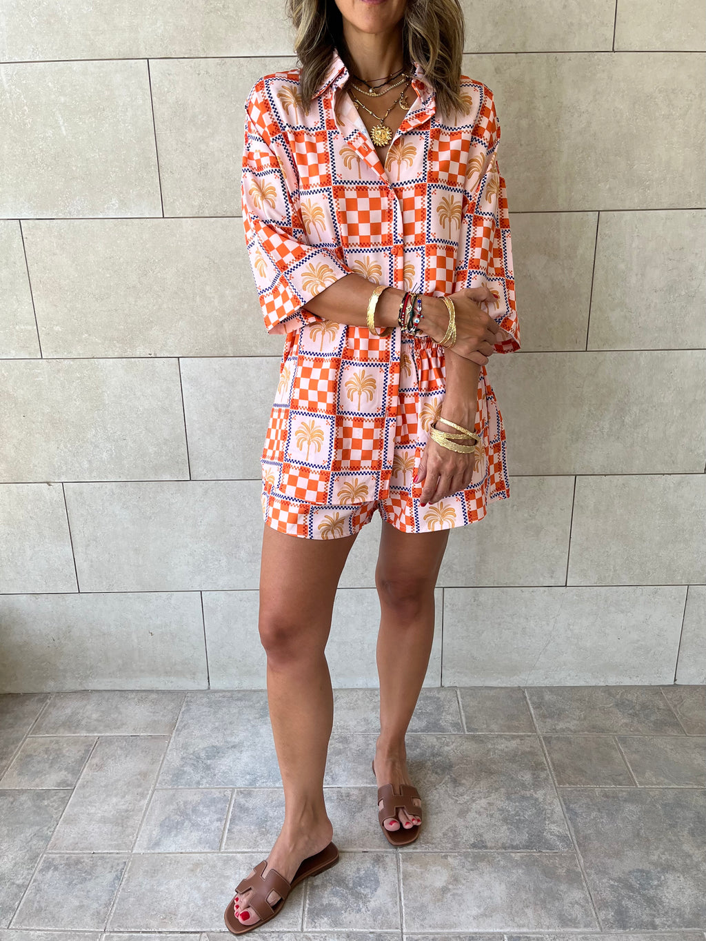 Checkered Short Sleeve Shirt