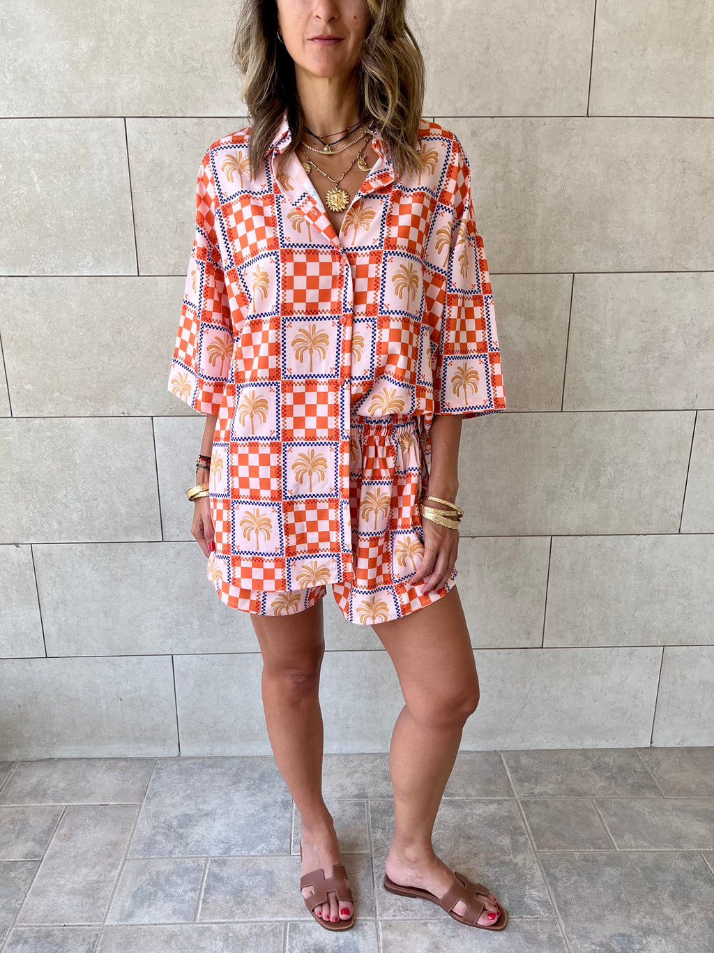 Checkered Short Sleeve Shirt