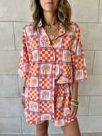 Checkered Short Sleeve Shirt