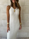 White Starlight Lined Dress