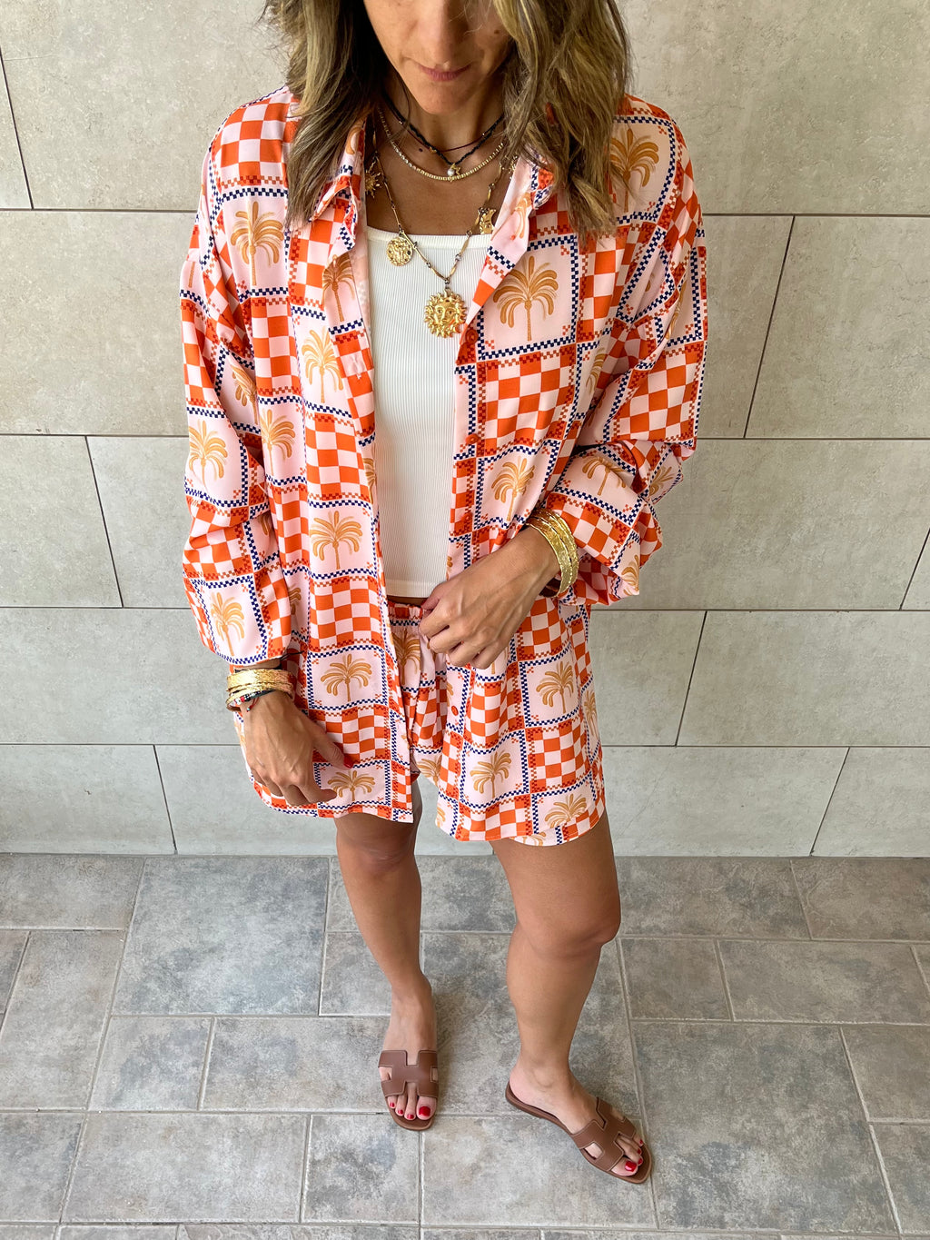 Checkered Long Sleeve Shirt