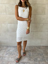 White Avery Lined Dress