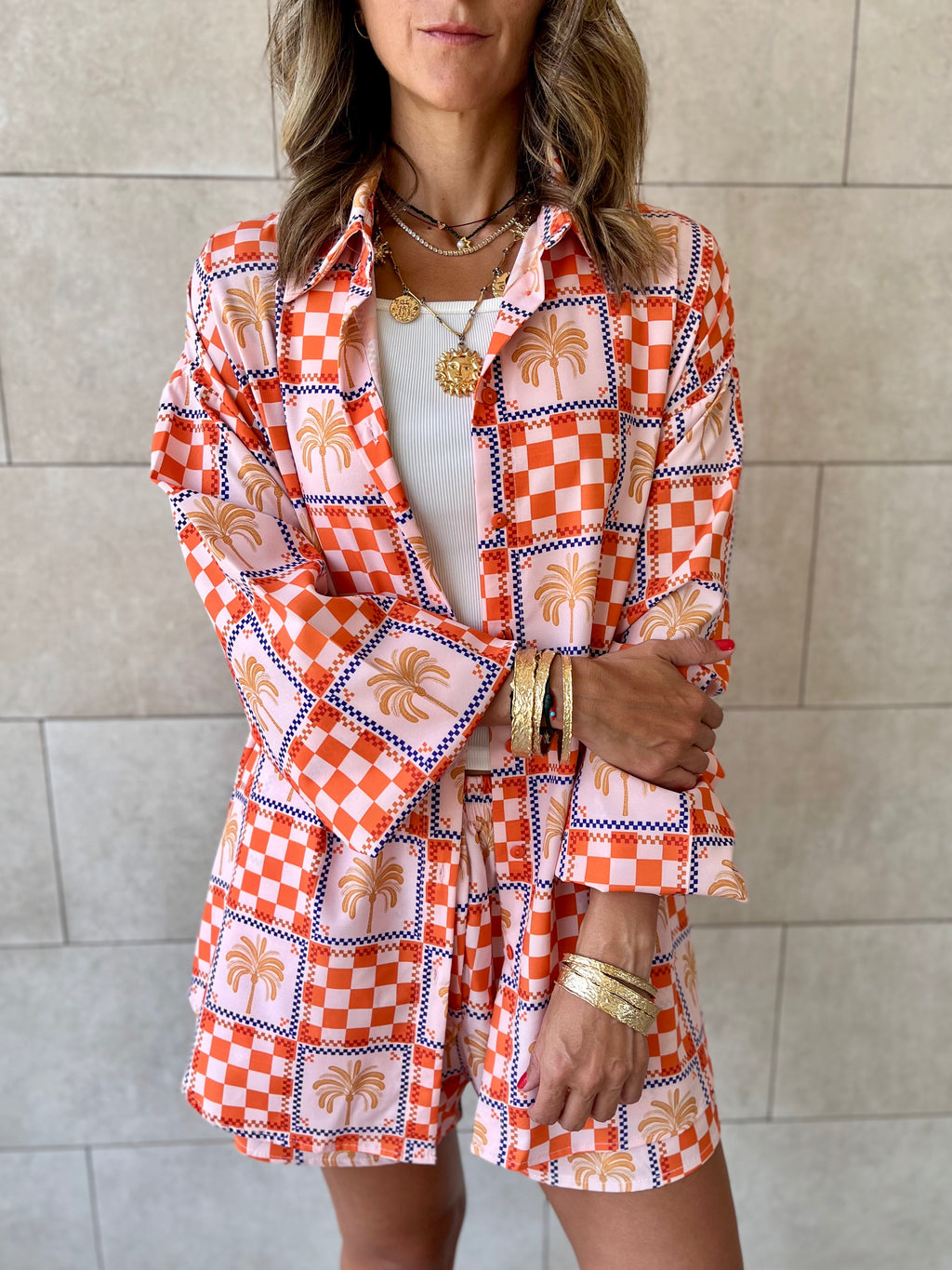 Checkered Long Sleeve Shirt