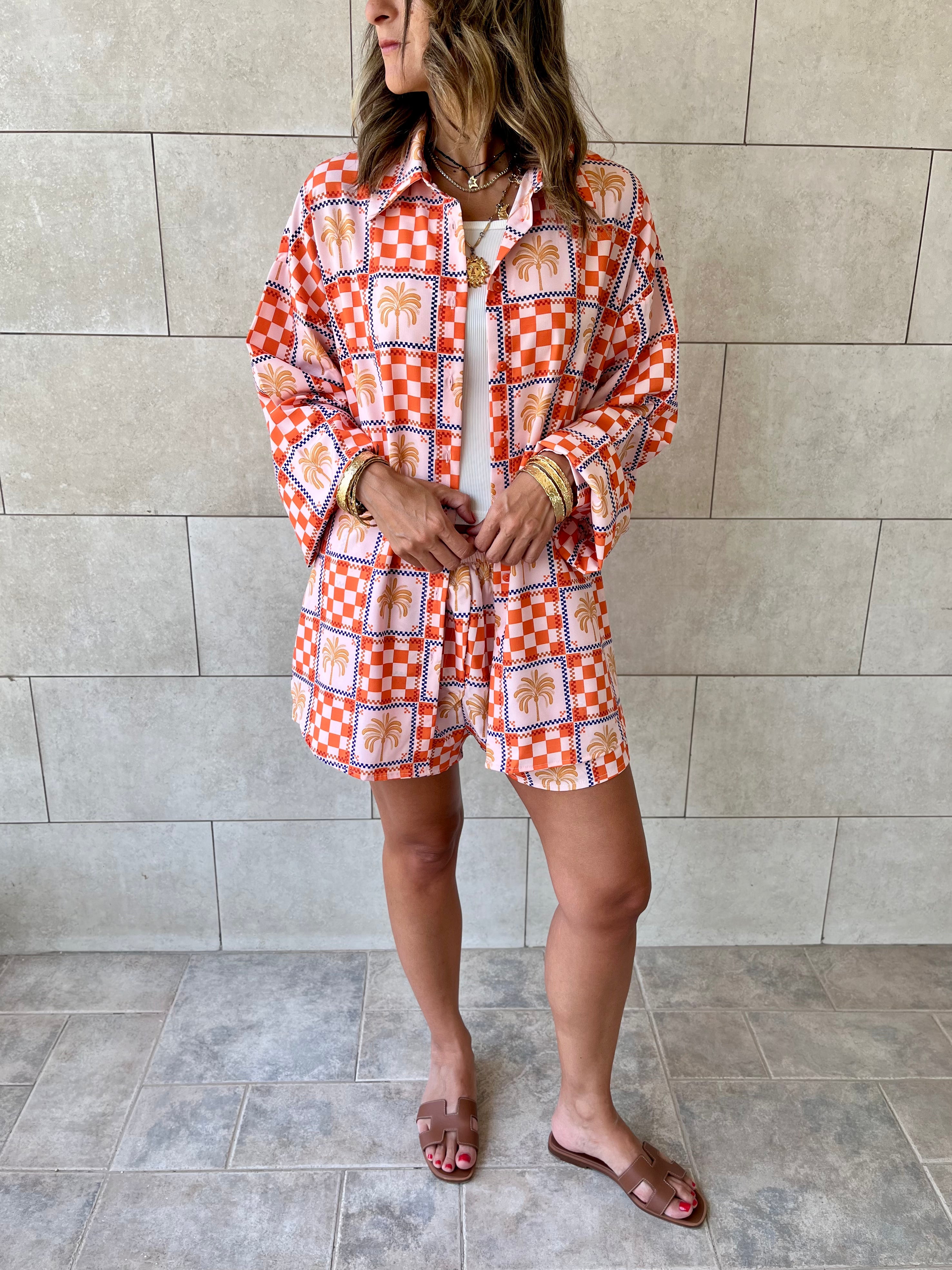 Checkered Long Sleeve Shirt