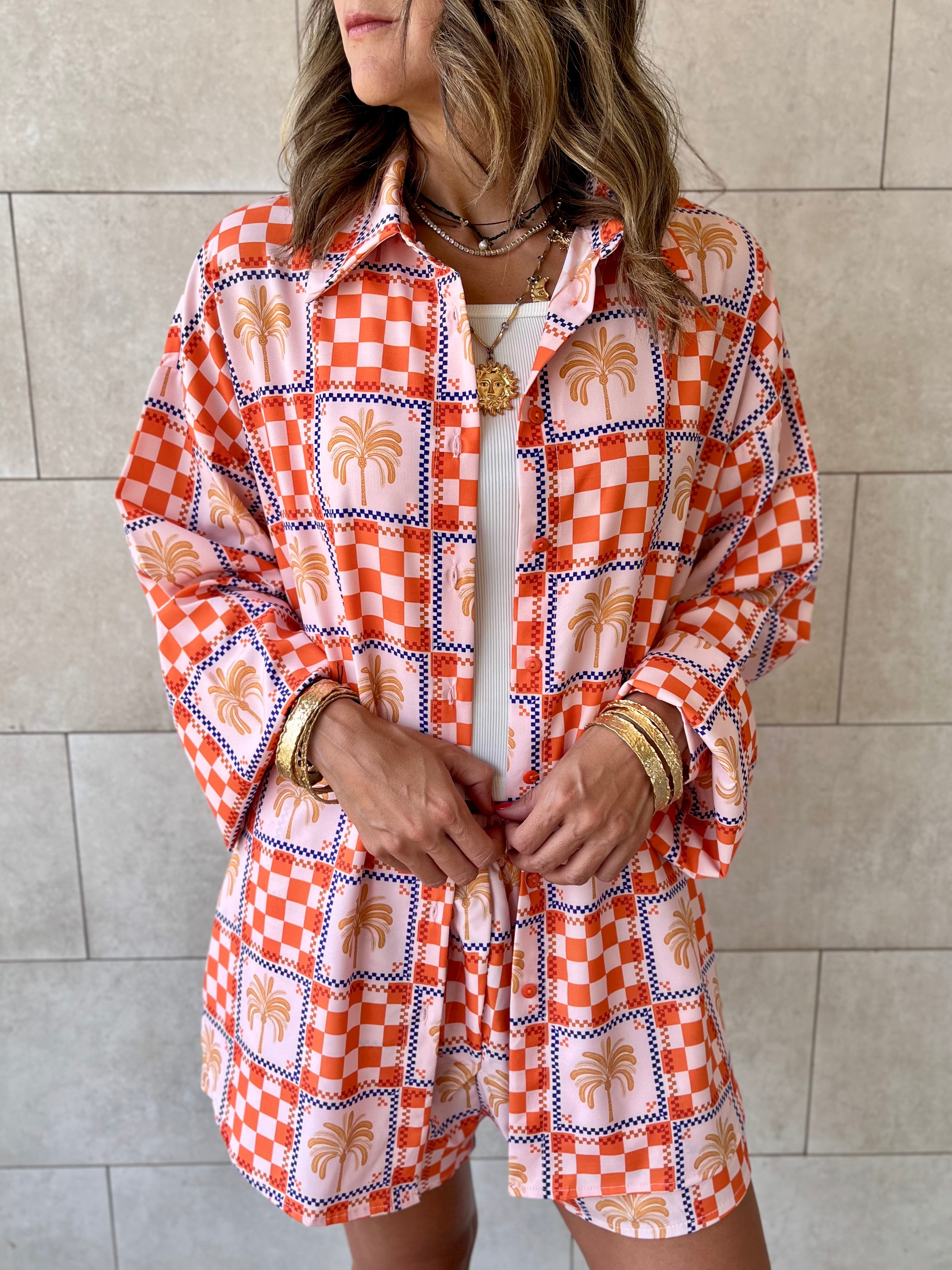 Checkered Long Sleeve Shirt