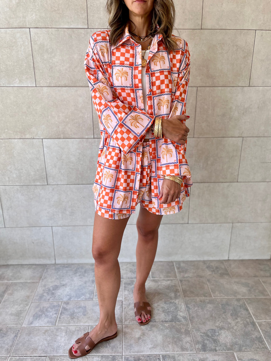 Checkered Long Sleeve Shirt