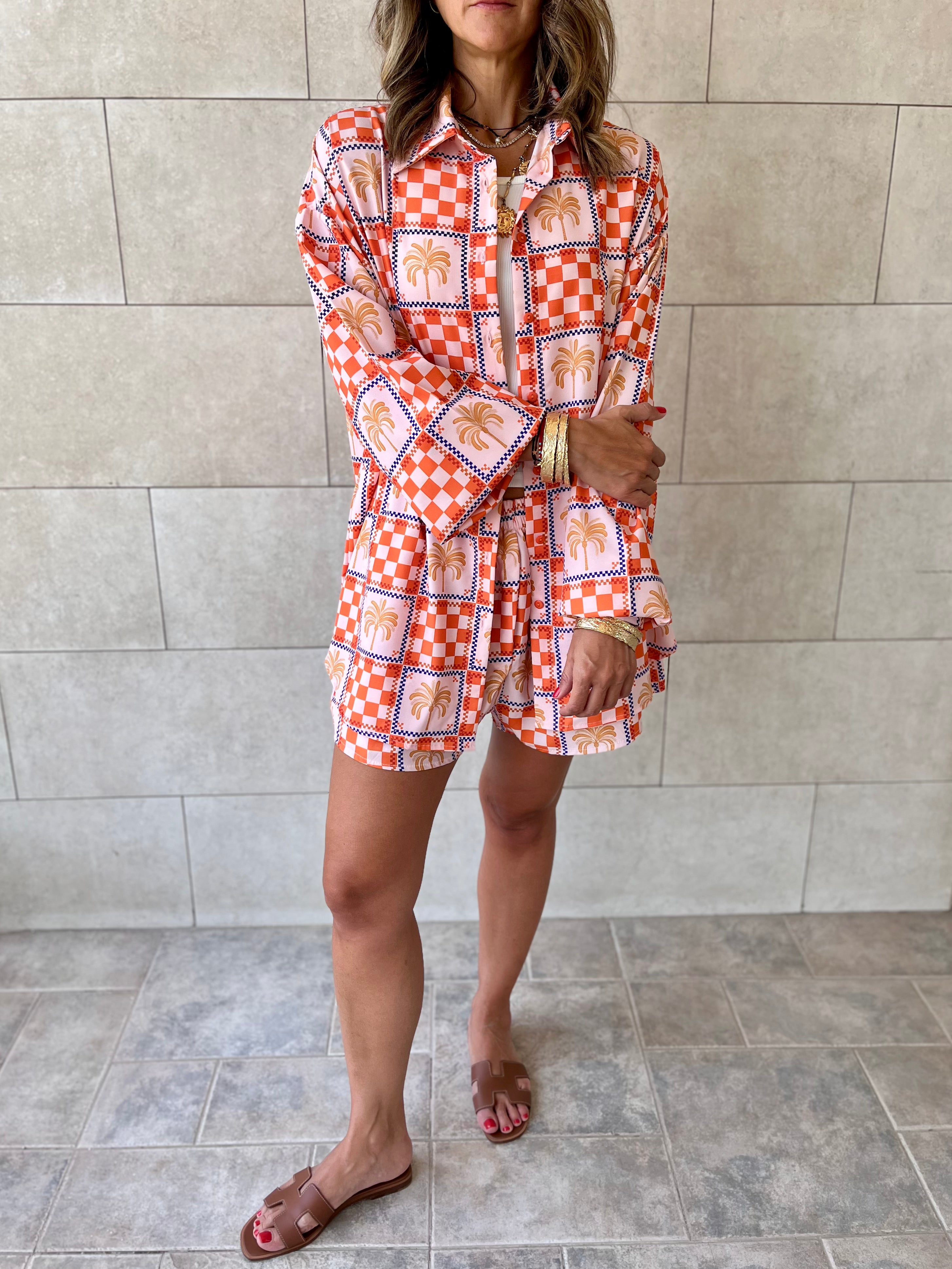 Checkered Long Sleeve Shirt