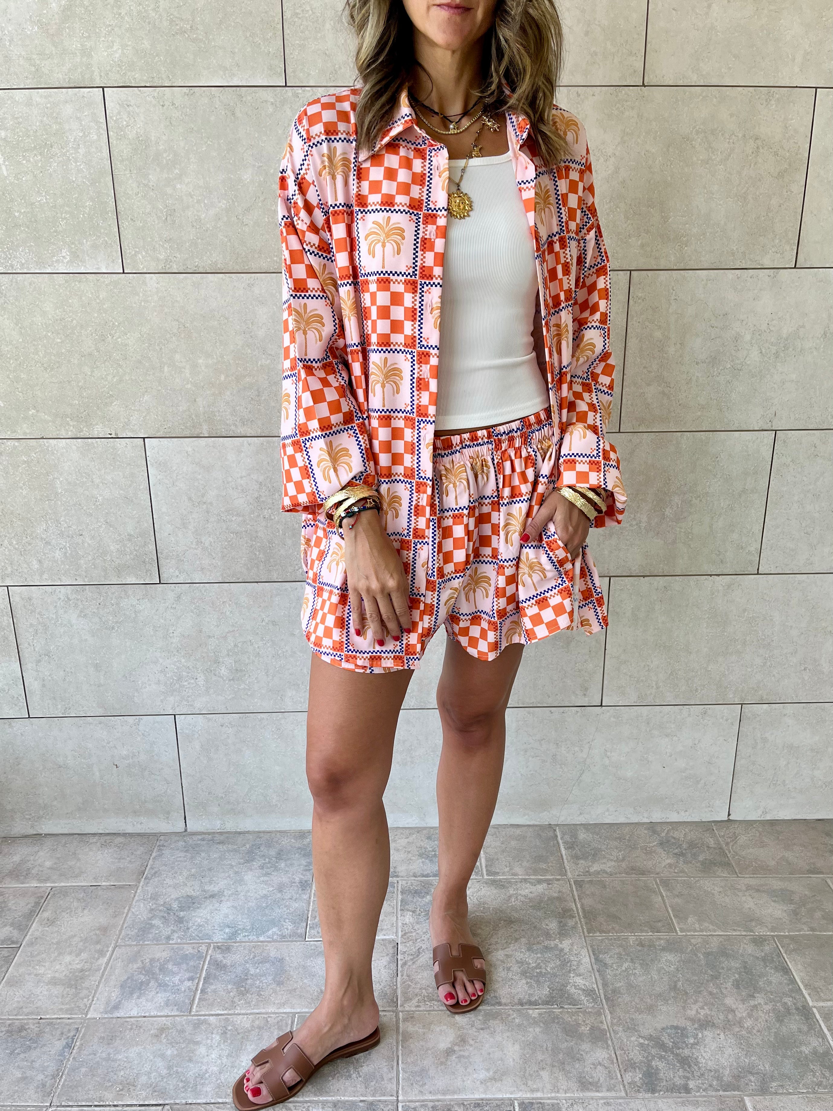 Checkered Long Sleeve Shirt