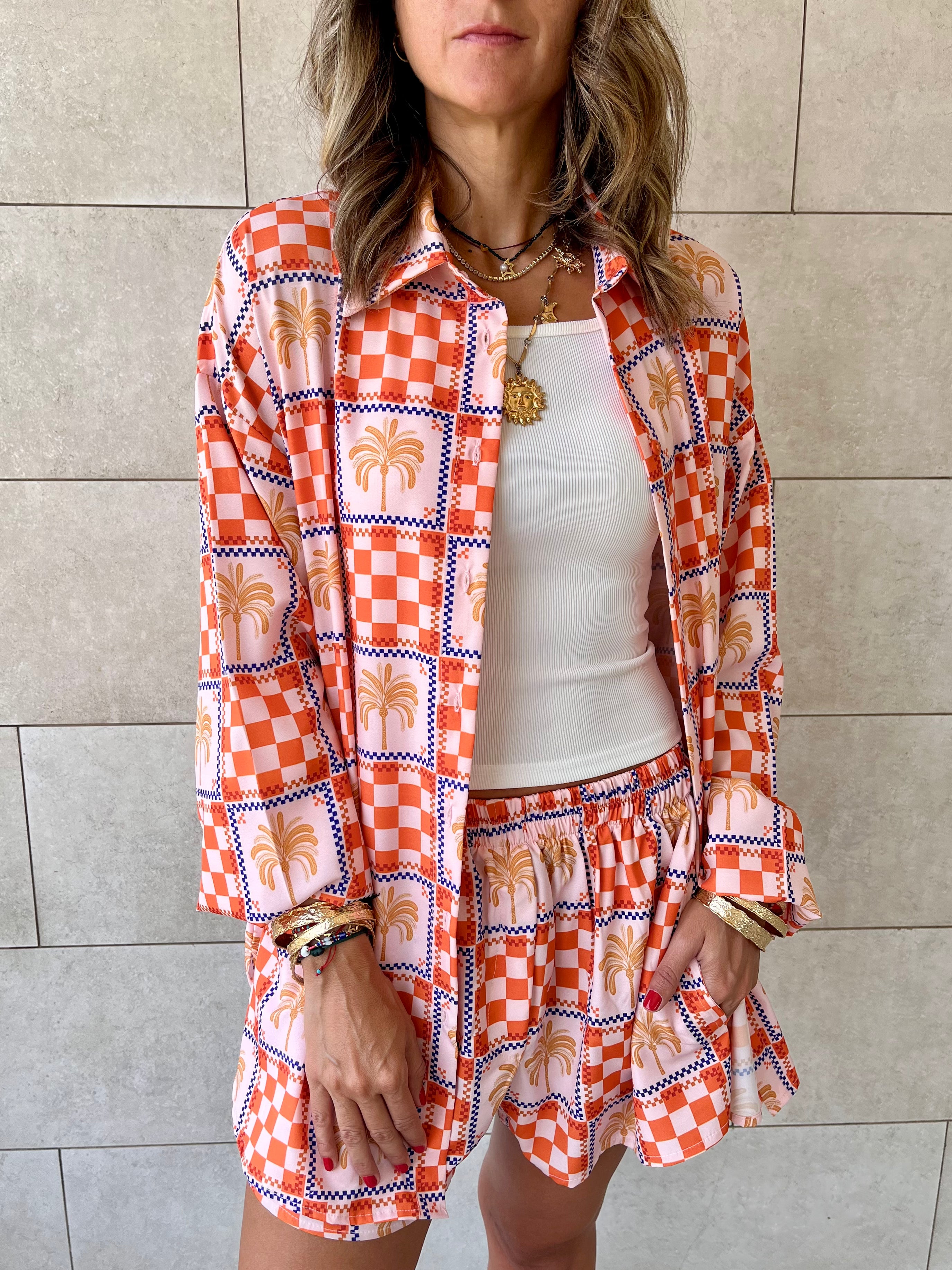 Checkered Long Sleeve Shirt