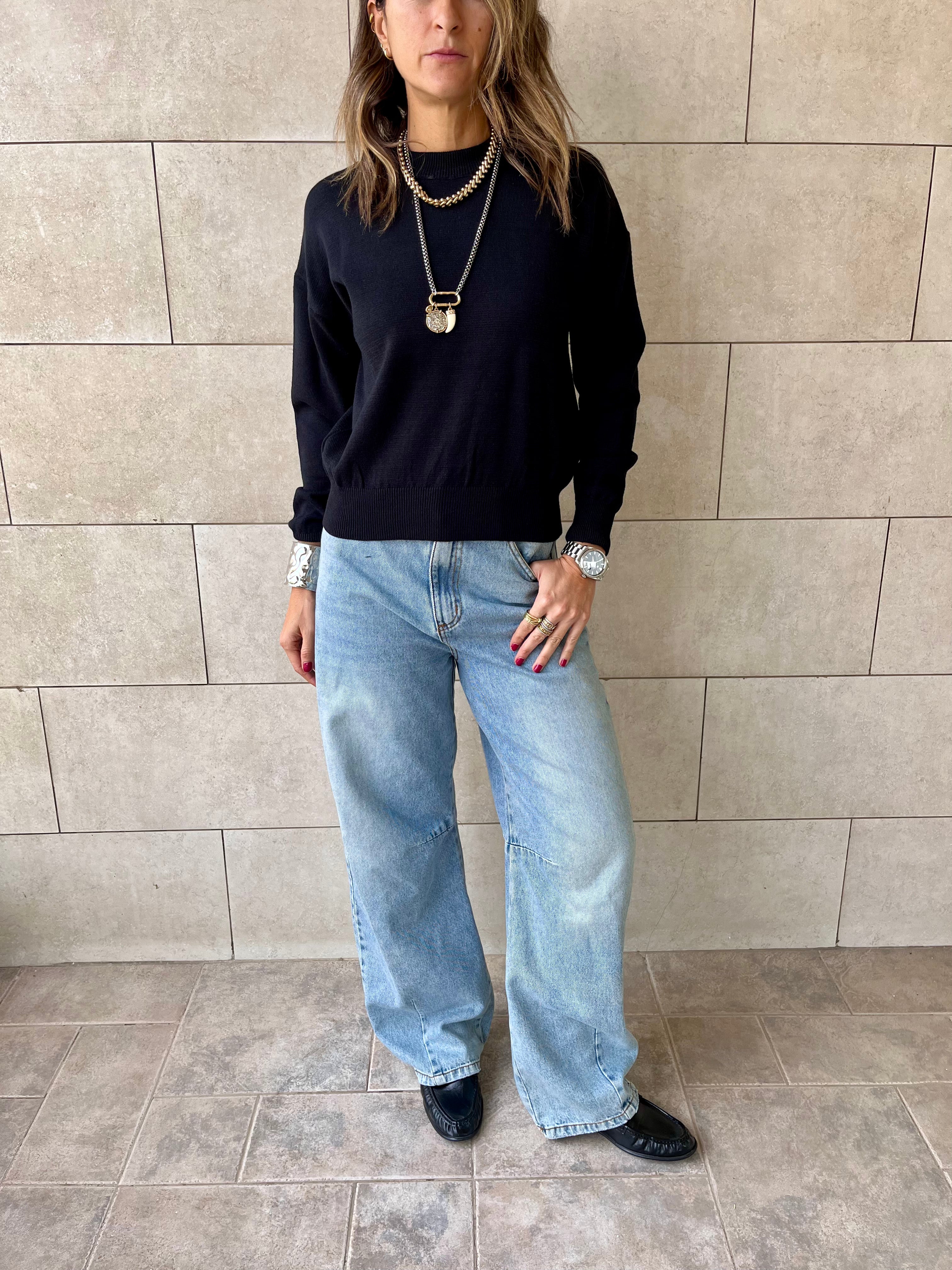 Black Signature Basic Pullover