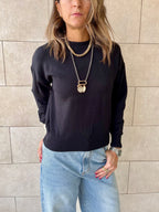 Black Signature Basic Pullover