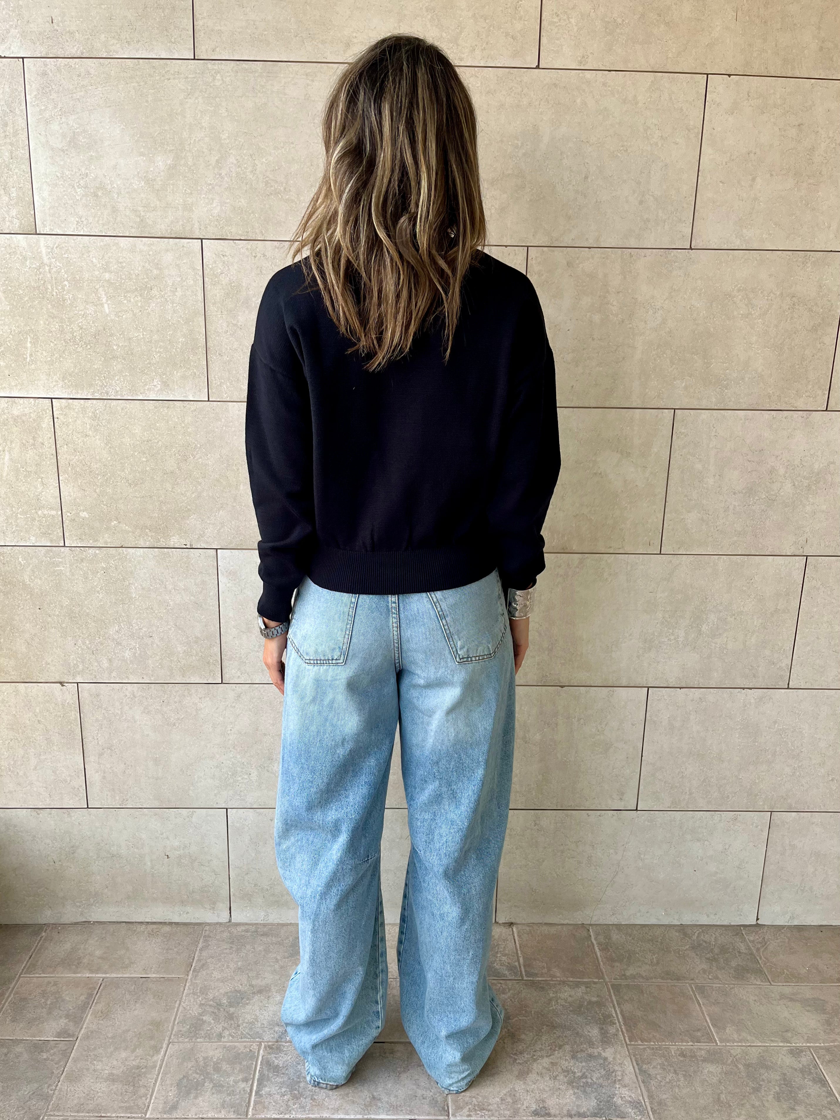 Black Signature Basic Pullover