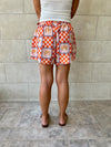Checkered Printed Shorts