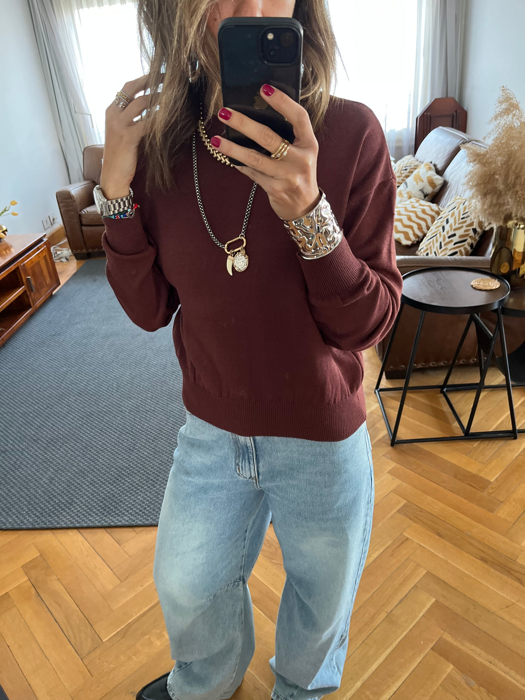 Brown Signature Basic Pullover