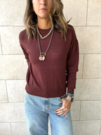 Brown Signature Basic Pullover