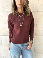 Brown Signature Basic Pullover
