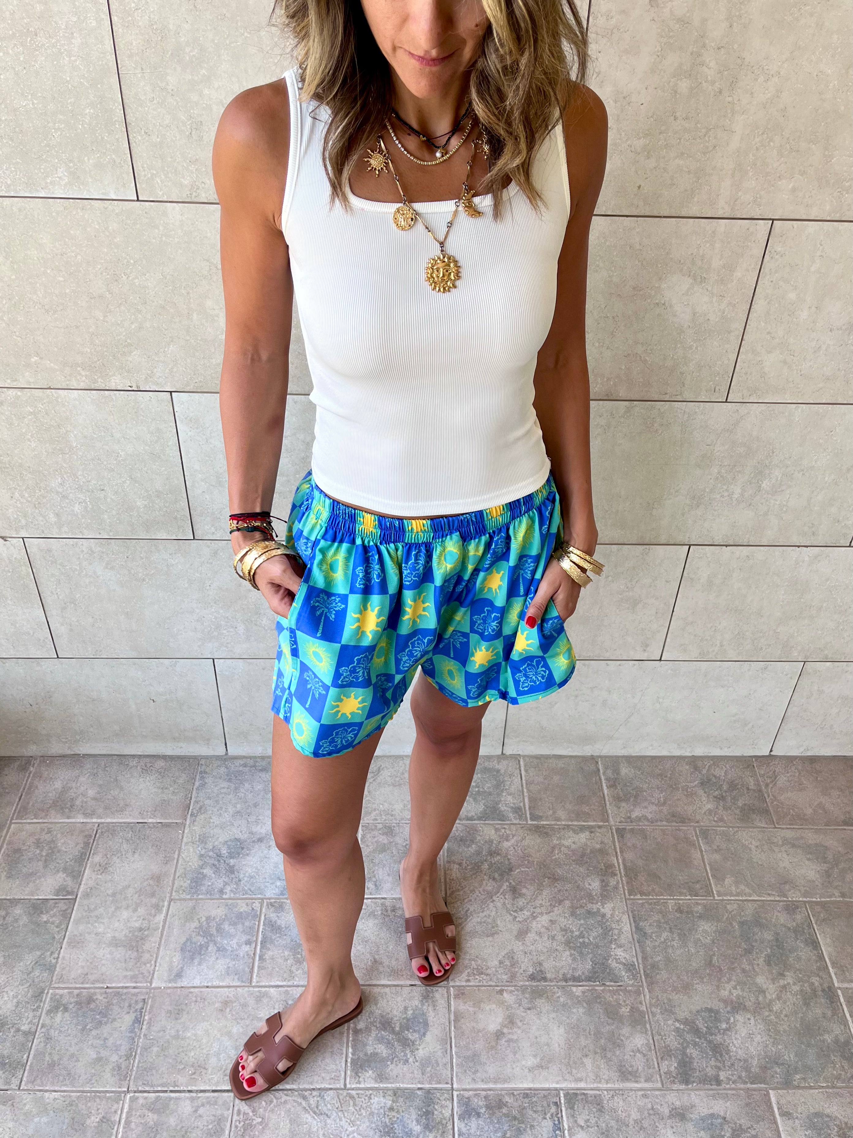 Midnight Printed Shorts